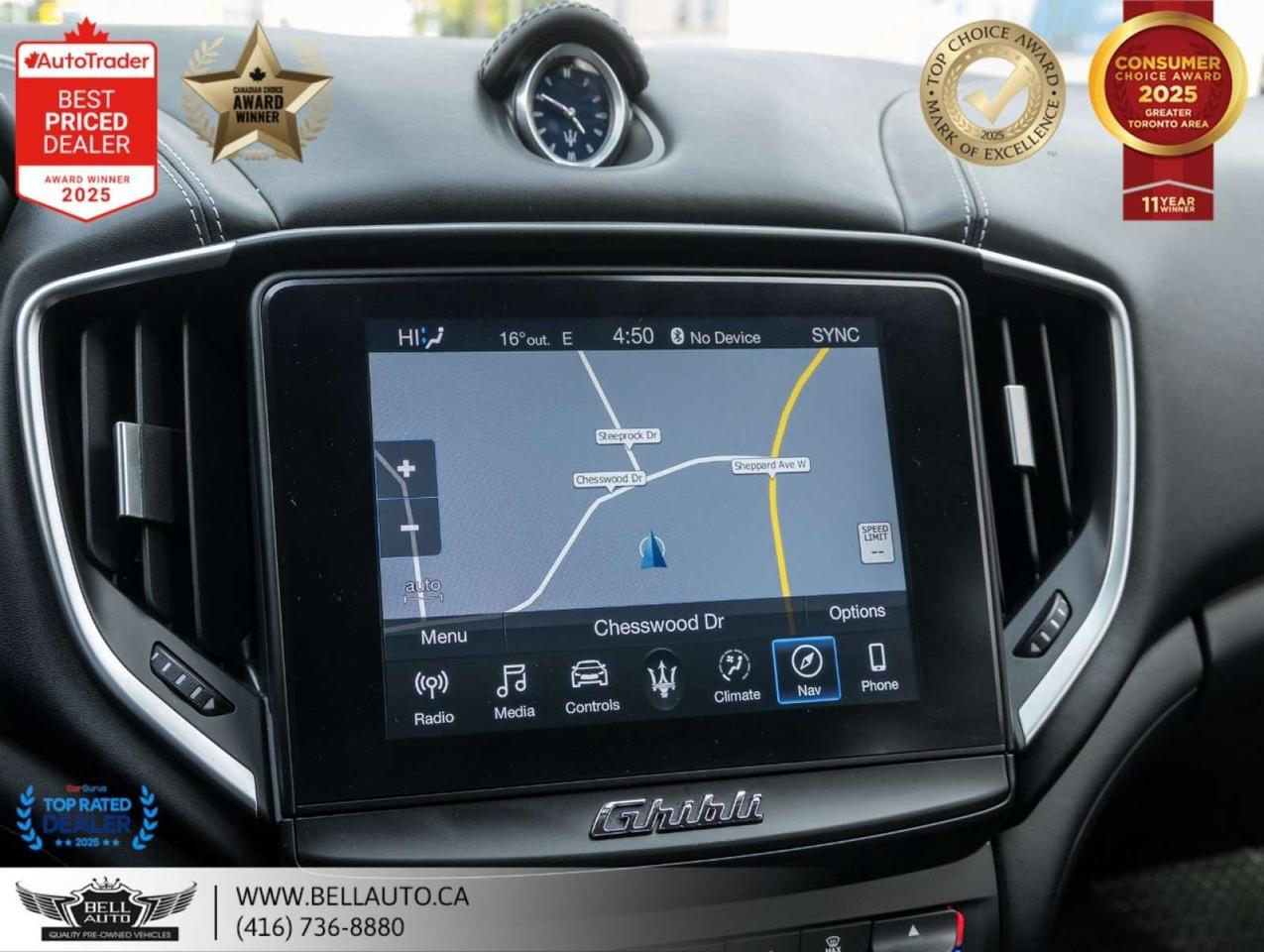 2019 Maserati Ghibli S Q4 GRANLUSSO   NAVI   360CAM   HARMAN   SUNROOF   NOACCIDENT Photo3