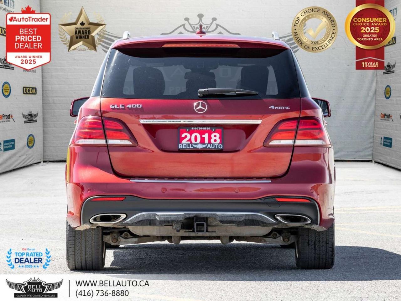 2018 Mercedes-Benz GLE 400   AMGPKG   PRMPKG   DESIGNORED   TRLHTCH   NOACCIDENT Photo