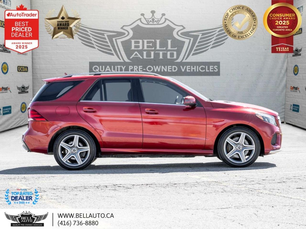 2018 Mercedes-Benz GLE 400   AMGPKG   PRMPKG   DESIGNORED   TRLHTCH   NOACCIDENT Photo