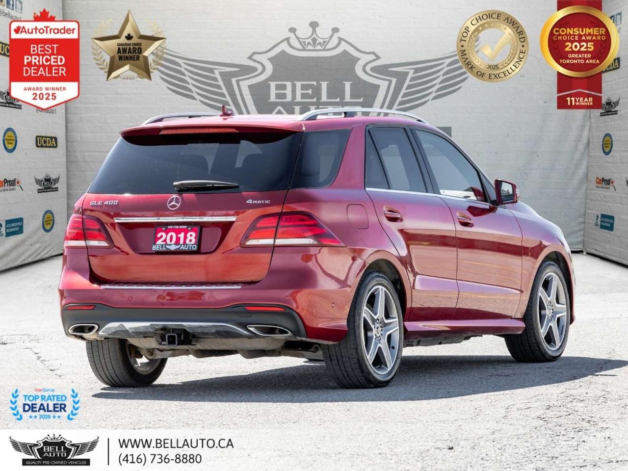 2018 Mercedes-Benz GLE 400   AMGPKG   PRMPKG   DESIGNORED   TRLHTCH   NOACCIDENT Photo