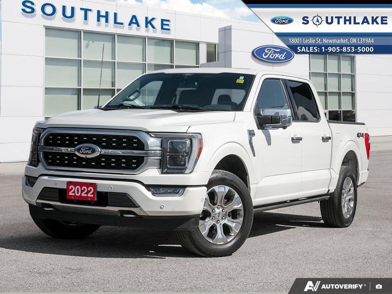 Used 2022 Ford F-150 Platinum 4x4 SuperCrew Cab 5.5 ft. box 145 in. WB for sale in Newmarket, ON
