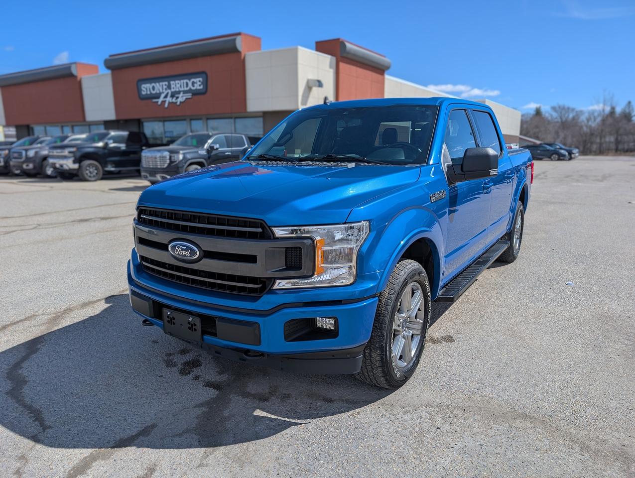 <p>Come finance this vehicle with us. Apply on our website stonebridgeauto.com&nbsp;</p><p>&nbsp;</p><p>2019 Ford F150 XLT with 142261km. 5.0L V8 4x4. Clean title and safetied. Accident free.&nbsp;</p><p>&nbsp;</p><p>Command start</p><p>Heated seats</p><p>Dual climate control</p><p>Navigation</p><p>Blind spot monitoring</p><p>Tonneau cover</p><p>Brake controller</p><p>Back up camera</p><p>Panoramic roof</p><p>Bluetooth</p><p>&nbsp;</p><p>We take trades! Vehicle is for sale in Steinbach by STONE BRIDGE AUTO INC. Dealer #5000 we are a small business focused on customer satisfaction. Text or call before coming to view and&nbsp;ask for sales.</p>