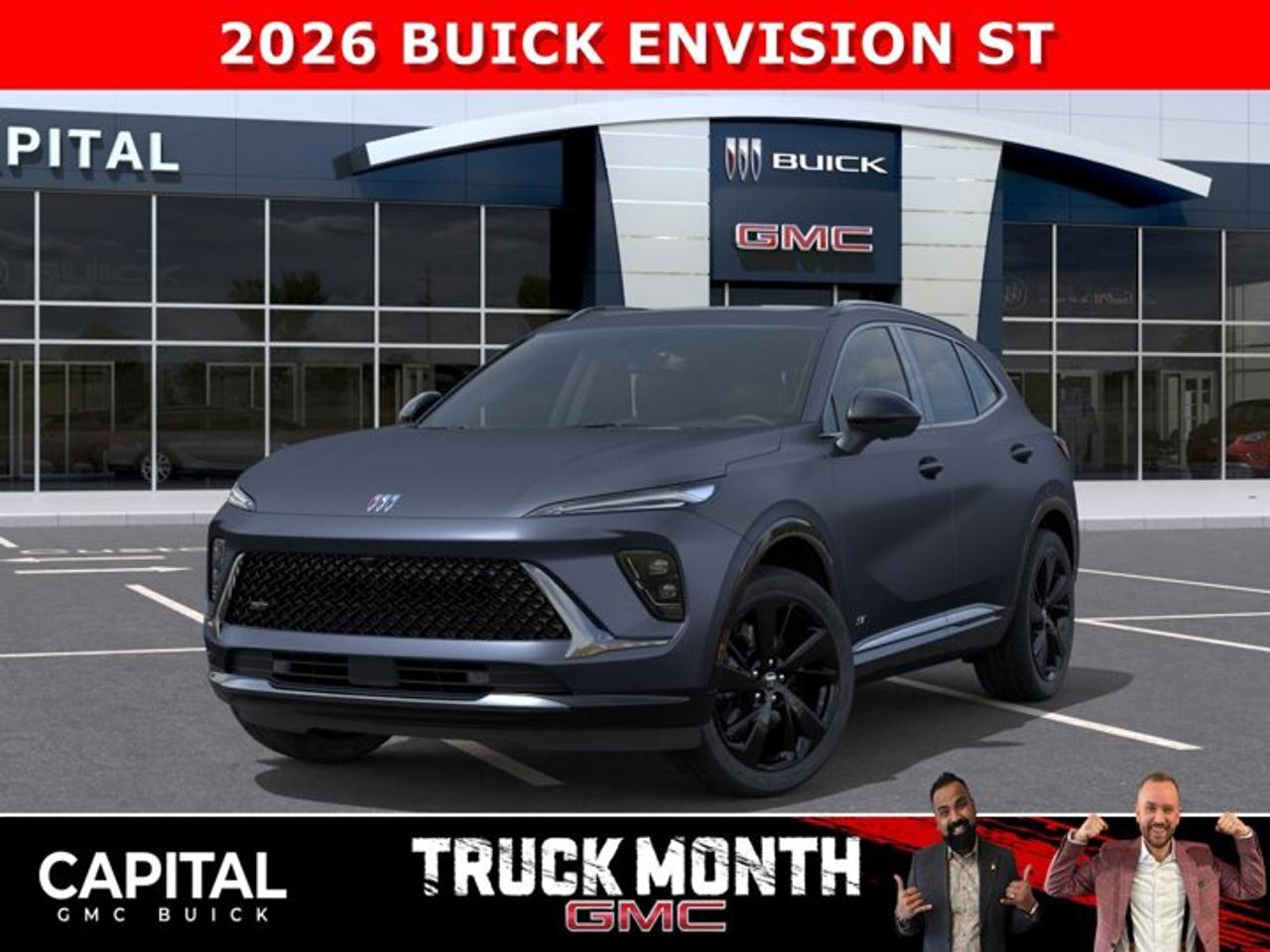 Check out this 2026 Buick Envision Sport Touring! Equipped with options like Power Sliding Moonroof, Memory Seats, Ultra-Wide 30 Diagonal Screen, Heated Front and Rear Seats, Heated Steering, Adaptive Cruise Control, Handsfree Power Liftgate, 360 Cam, Heads-up Display, Remote Start, and so much more... Call Now!Ask for the Internet Department for more information or book your test drive today! Text 825-445-0521 for fast answers at your fingertips!AMVIC Licensed Dealer - Licence Number B1044900Disclaimer: All prices are plus taxes and include all cash credits and loyalties. See dealer for details. AMVIC Licensed Dealer # B1044900