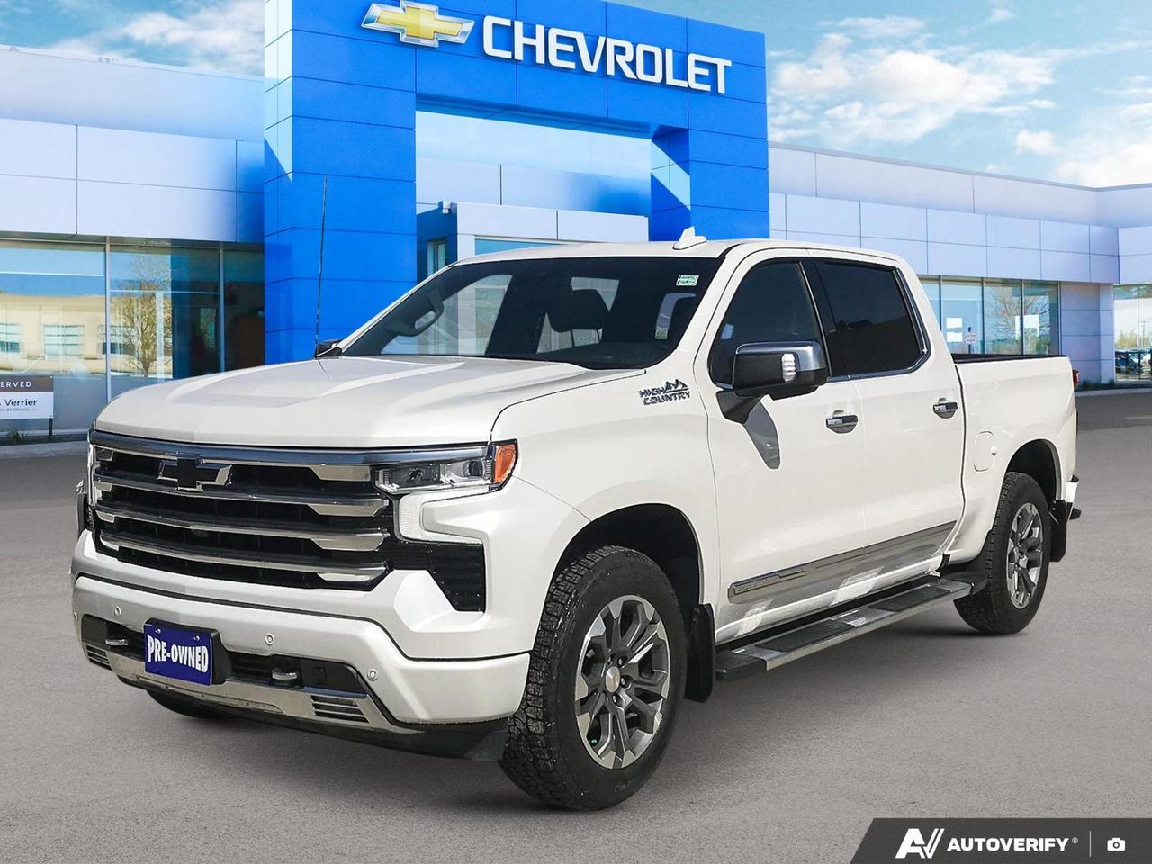 Z71 Off Road Package ($565) Skid Plates | Off Road Suspension | Hill Descent Control | 

Power Sunroof ($1325)

Off Road Appearance Package | Heated Seats | Heated Steering Wheel | Dual Exhaust | Black Bowtie Emblems | BOSE Speaker System | Trailering Package | Clean CARFAX |
This 2025 Chevrolet Silverado 1500 High Country in Iridescent Pearl Tricoat is a well-equipped, capable truck that checks every box for the serious truck owner. With the Z71 Off-Road Package, a 5.3L V8, and just over 50,000 km on the clock, its ready to work hard and travel comfortably  whether youre hauling, towing, or heading off the beaten path.

Key Features 

- Four Wheel Drive 
- Remote Vehicle Start
- Power Sunroof 
- 13.4 Inch Colour Touchscreen 
- Wireless Charging 
- Heated Front Seats 
- Heated Rear Outboard Seats 
- Heated Steering Wheel 
- Ventilated Front Seats 
- Adaptive Cruise Control 
- Lane Keep Assist 
- Lane Departure Warning 
- Rear Cross Traffic braking 
- Forward Collision Alert 
- Front Pedestrian Braking 
- Tire Pressure Monitoring System 

And More!

Ready to take a closer look? Visit us at Birchwood Chevrolet Buick GMC or browse inventory at birchwoodchevrolet.ca. You can reserve this truck online, start your purchase, or book a test drive at a time that works for you. Have questions? Our team is happy to help  reach out anytime.
All of our quality pre-owned vehicles are delivered with the following:
· a Birchwood Certified 152 pt Inspection
· a full tank of fuel
· Full service records (if available)
· a CARFAX report

Click, call (204) 837-5811, or visit Birchwood Chevrolet Buick GMC at the Birchwood Auto Park, 3965 Portage Avenue West at the Perimeter.

Special Financing Available! Price does not include taxes. Dealer Permit #4240.
Dealer permit #4240
