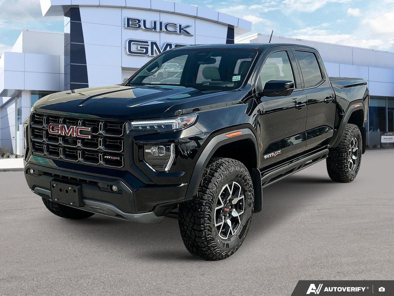 Price Includes Added Accessories Plus Engine Block Heater
The 2026 GMC Canyon AT4X is built for those who take their off-road capability seriously  and expect premium comfort when they return to pavement. Finished in Onyx Black with an Obsidian Rush interior, this 4WD truck pairs a punchy 2.7L 4-cylinder engine with a feature set that puts it well above the average half-ton pretender.

- 4-Wheel Drive with Red Recovery Hooks  trail-ready from the factory, not an afterthought
- Multicolour 6.3 Head-Up Display keeps critical info in your sightline without taking your eyes off the trail or road
- Adaptive Cruise Control with StabiliTrak, Proactive Roll Avoidance, and electronic trailer sway control for confident towing
- Dual-zone automatic climate control, heated steering wheel, and 8-way power driver seat with memory settings for all-day comfort
- HD Surround Vision with overhead camera display  invaluable when navigating tight off-road terrain or tight parking lots alike
- Power sunroof with manual shade, deep-tinted glass, and heated power-adjustable mirrors for a refined daily driving experience
- Remote start system, auto-dimming rearview mirror, and illuminated vanity mirrors round out the thoughtful interior touches
- Fuel economy of 13.8 L/100 km highway on gasoline, balancing capability with reasonable efficiency for a truck in this class

Birchwood Chevrolet Buick GMC is here to make your buying experience straightforward and pressure-free. Whether youre ready to reserve this Canyon AT4X, want to start your purchase online, or simply have a few questions before booking a test drive  weve got you covered. Reach out to our team or visit us at birchwoodchevrolet.ca to take the next step.
See three brands under one roof at Birchwood Chevrolet Buick GMC  the only place in Winnipeg where you can compare GMC, Chevrolet, and Buick all in one visit. Save yourself some time, see a great selection, and learn everything you need to know. 

Your Experience is Everything at Birchwood Chevrolet Buick GMC. 

Click, call (204) 837-5811, or visit Birchwood Chevrolet Buick GMC at the Birchwood Auto Park, 3965 Portage Avenue West at the Perimeter.

Dealer Permit #4240.
Dealer permit #4240