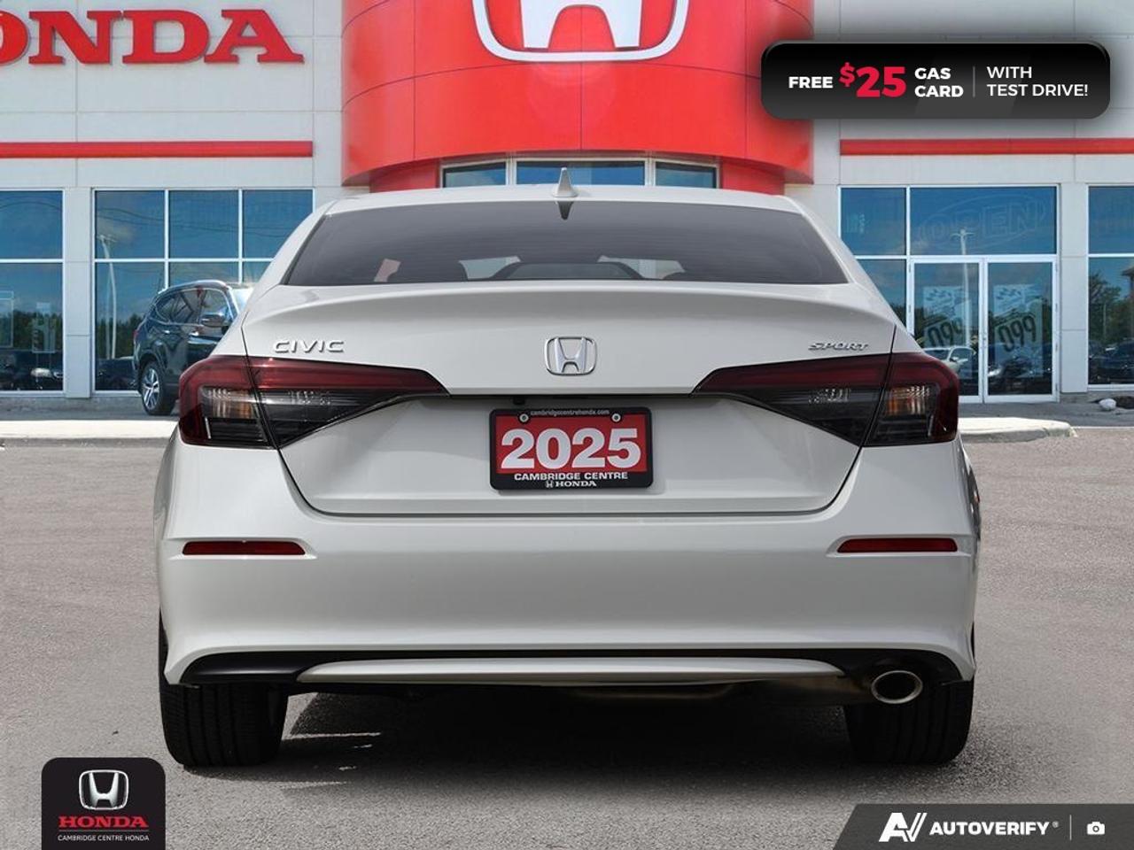 2025 Honda Civic Sport POWER SUNROOF | REARVIEW CAMERA | APPLE CARPLAY™/ANDROID AUTO™ Photo