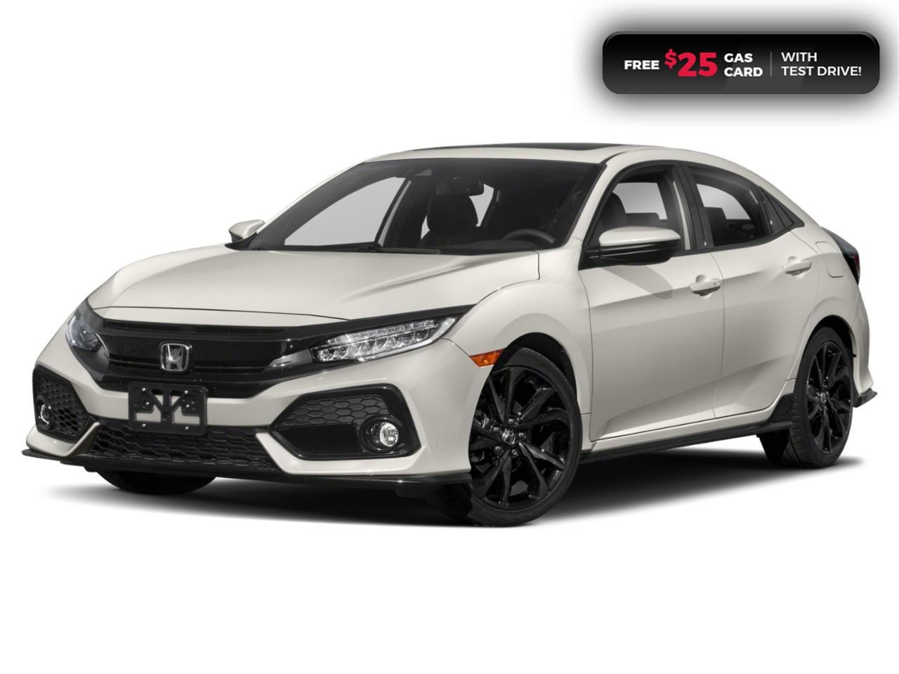 <p><span style=color:rgb( 0 , 0 , 0 )><strong>GREAT CIVIC! NO REPORTED ACCIDENTS! ONE PREVIOUS OWNER! </strong></span></p><p><span style=color:rgb( 0 , 0 , 0 )>2018 Honda Civic Sport Touring Hatchback featuring CVT transmission, five passenger seating, Apple CarPlay and Android Auto connectivity, Siri® Eyes Free compatibility, ECON mode, Bluetooth, proximity key entry, push button start, walk-away door lock, power sunroof, leather wrapped steering wheel, fog lights, LaneWatch blind spot camera, AM/FM/CD audio system with two USB inputs, steering wheel mounted controls, cruise control, air conditioning, dual climate zones, heated front seats, 12V power outlet, power mirrors, power locks, power windows, split fold rear seats, multi-angle rearview camera with dynamic guidelines, remote keyless entry with trunk release, auto on/off projector-beam headlights, electronic stability control and anti-lock braking system.</span><span style=color:rgb( 0 , 0 , 0 )>Contact Cambridge Centre Honda for special discounted finance rates, as low as 8.99%, on approved credit from Honda Financial Services. </span></p><p><span style=color:rgb( 255 , 0 , 0 )><strong>FREE $25 GAS CARD WITH TEST DRIVE!</strong></span></p><p><span style=color:rgb( 0 , 0 , 0 )>Our philosophy is simple. We believe that buying and owning a car should be easy, enjoyable and transparent. Welcome to the Cambridge Centre Honda Family! Cambridge Centre Honda proudly serves customers from Cambridge, Kitchener, Waterloo, Brantford, Hamilton, Waterford, Brant, Woodstock, Paris, Branchton, Preston, Hespeler, Galt, Puslinch, Morriston, Roseville, Plattsville, New Hamburg, Baden, Tavistock, Stratford, Wellesley, St. Clements, St. Jacobs, Elmira, Breslau, Guelph, Fergus, Elora, Rockwood, Halton Hills, Georgetown, Milton and all across Ontario!</span></p>