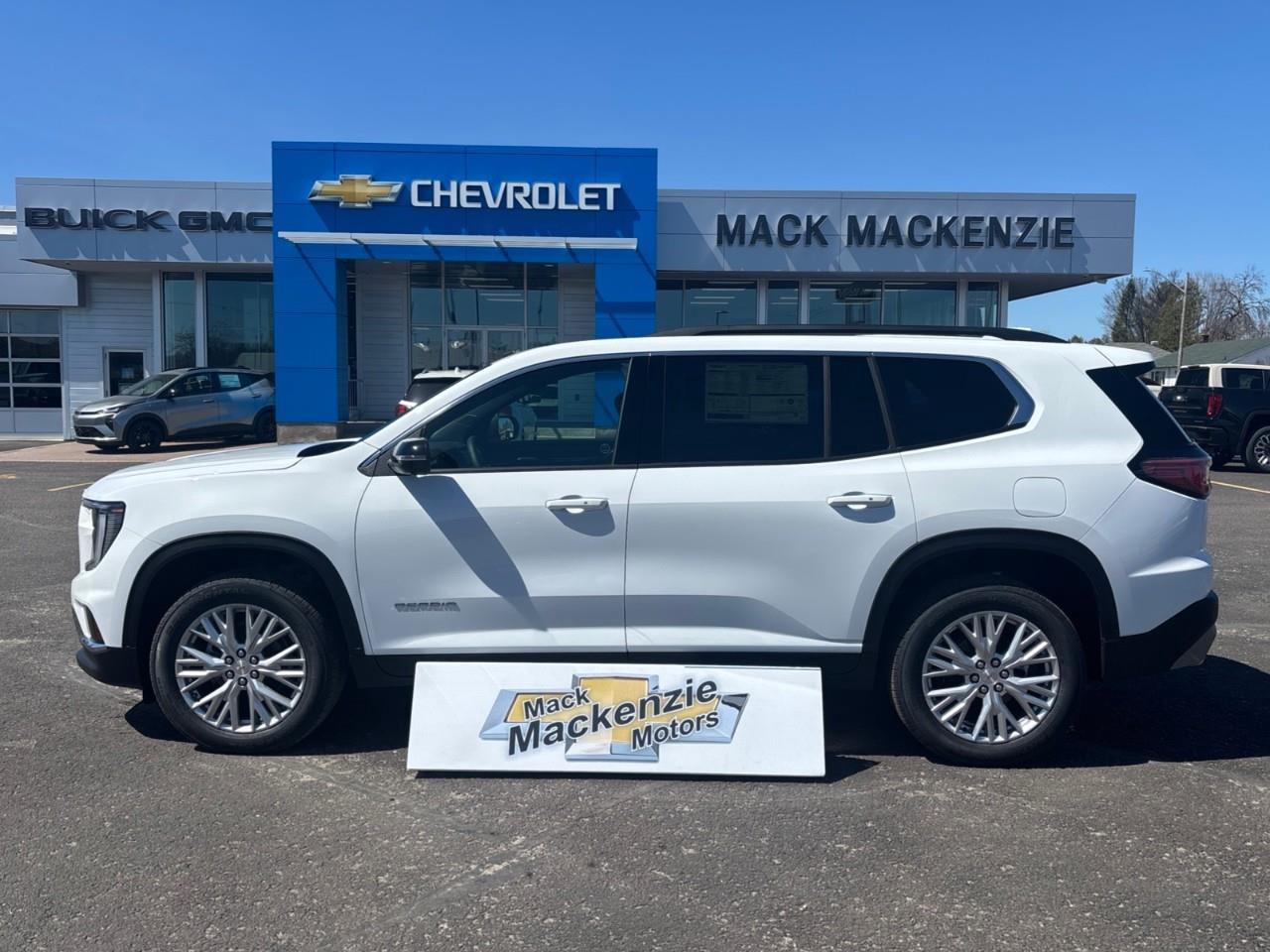 2026 GMC Acadia Elevation New 7 Passenger AWD SUV with Panoramic Sunroof, Heated First and Second Row Seats, Heated Steering Wheel, Heated Front Wiper Park, Drivers Head-Up Display, Adaptive Cruise Control, and a 15 Diagonal P Photo