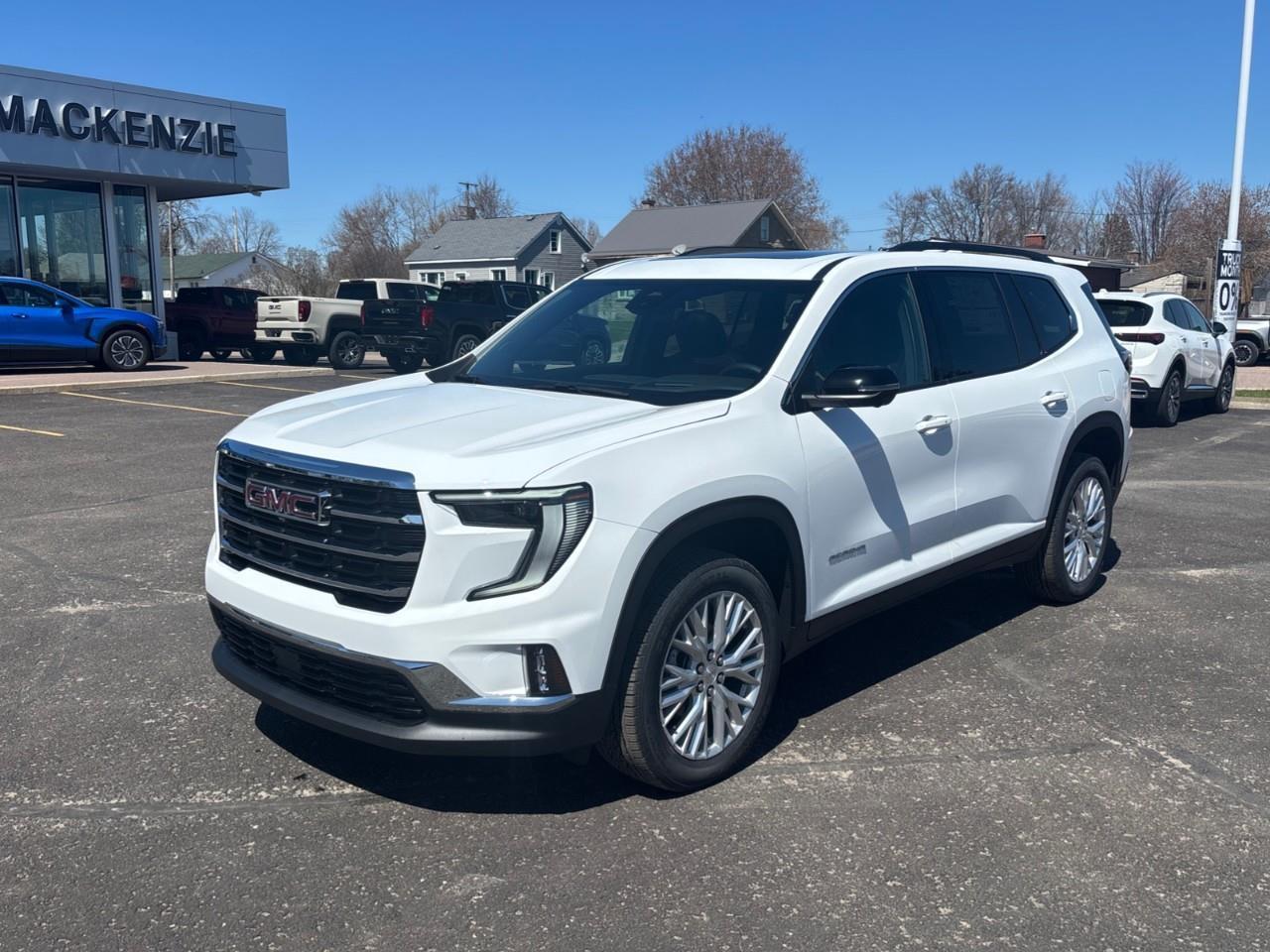 2026 GMC Acadia Elevation New 7 Passenger AWD SUV with Panoramic Sunroof, Heated First and Second Row Seats, Heated Steering Wheel, Heated Front Wiper Park, Drivers Head-Up Display, Adaptive Cruise Control, and a 15 Diagonal P Photo