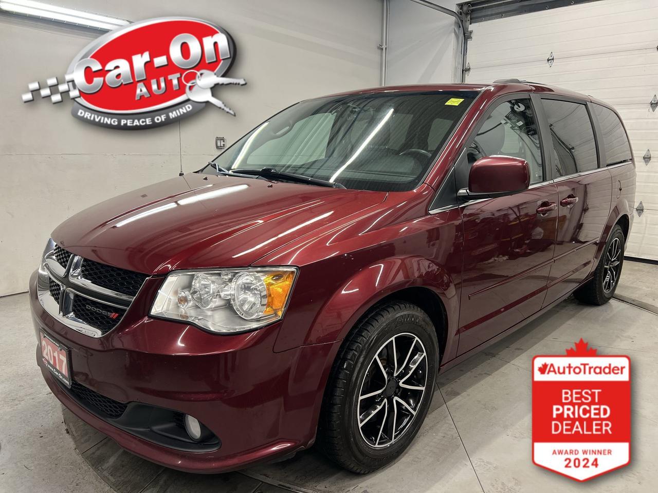 ONLY 78,000KMS!! Premium Plus 7-Passenger w/ Leather, Bluetooth, three-zone climate control, 2nd row stow n go captains chairs, power locks, power mirror, power windows, AM/FM/CD player, cruise control and Sirius XM!!*This car was used as a previous daily rental*