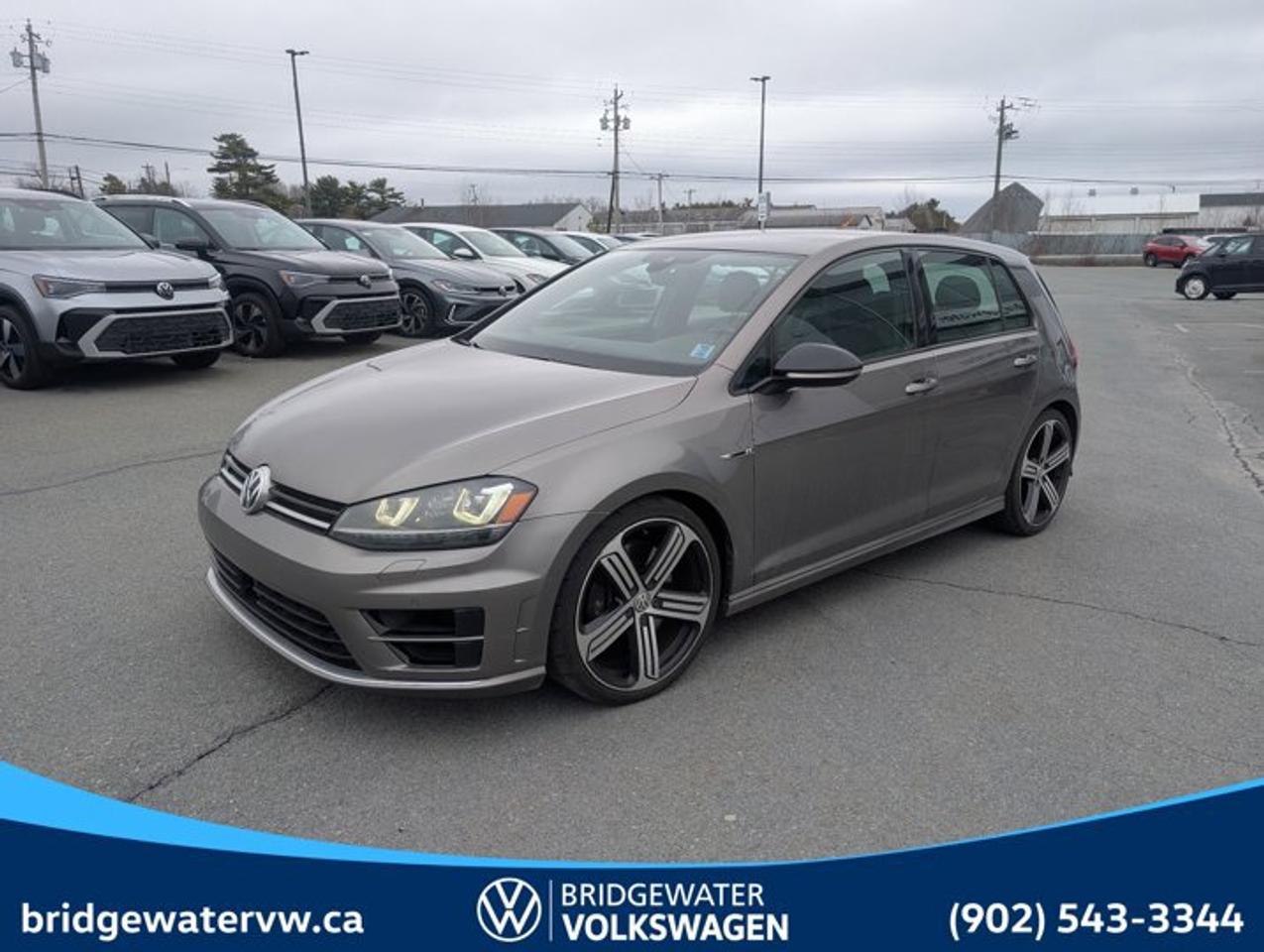 Recent Arrival! 2017 Volkswagen Golf R 2.0 TSI4Motion | Sirus XM Certified.This vehicle is a Steele Certified Pre-Owned Vehicle, offering added confidence through enhanced inspection standards and dealership-backed benefits. Steele Certified Reconditioning Process: Comprehensive multi-point inspection Mechanical and cosmetic reconditioning completed as needed Brake, tire, and battery assessment Professional detailing Final quality control road test Steele Certified Pre-Owned vehicles include additional ownership benefits. Any concerns related to the certification process must be reviewed and addressed by the original selling dealer.Gray AWD 6-Speed Automatic DSG 2.0L TSI 4-Wheel Disc Brakes, 9 Speakers, ABS brakes, Adaptive suspension, Air Conditioning, Alloy wheels, AM/FM radio: SiriusXM, Anti-whiplash front head restraints, Automatic temperature control, Bluetooth Mobile Phone Connectivity, Brake assist, Bumpers: body-colour, CD player, Compass, Delay-off headlights, Driver door bin, Driver vanity mirror, Dual front impact airbags, Dual front side impact airbags, Electronic Stability Control, Exterior Parking Camera Rear, Fender Premium Audio System, Four wheel independent suspension, Front anti-roll bar, Front Bucket Seats, Front dual zone A/C, Front reading lights, Fully automatic headlights, Heated door mirrors, Heated front seats, High intensity discharge headlights: Bi-Xenon, Illuminated entry, Leather Shift Knob, Low tire pressure warning, Navigation System, Occupant sensing airbag, Outside temperature display, Overhead airbag, Overhead console, Panic alarm, Passenger door bin, Passenger vanity mirror, Power door mirrors, Power driver seat, Power passenger seat, Power steering, Power windows, Radio data system, Radio: Discover Media w/Satellite Navigation, Rain sensing wipers, Rear anti-roll bar, Rear reading lights, Rear window defroster, Rear window wiper, Remote keyless entry, Security system, Speed control, Speed-sensing steering, Speed-Sensitive Wipers, Split folding rear seat, Spoiler, Sport steering wheel, Steering wheel mounted audio controls, Tachometer, Telescoping steering wheel, Tilt steering wheel, Traction control, Trip computer, Turn signal indicator mirrors, Unique R Design Top Sport Heated Front Seats, Variably intermittent wipers, Vienna Leather Seating Surfaces, Wheels: 19 Cadiz Alloy.