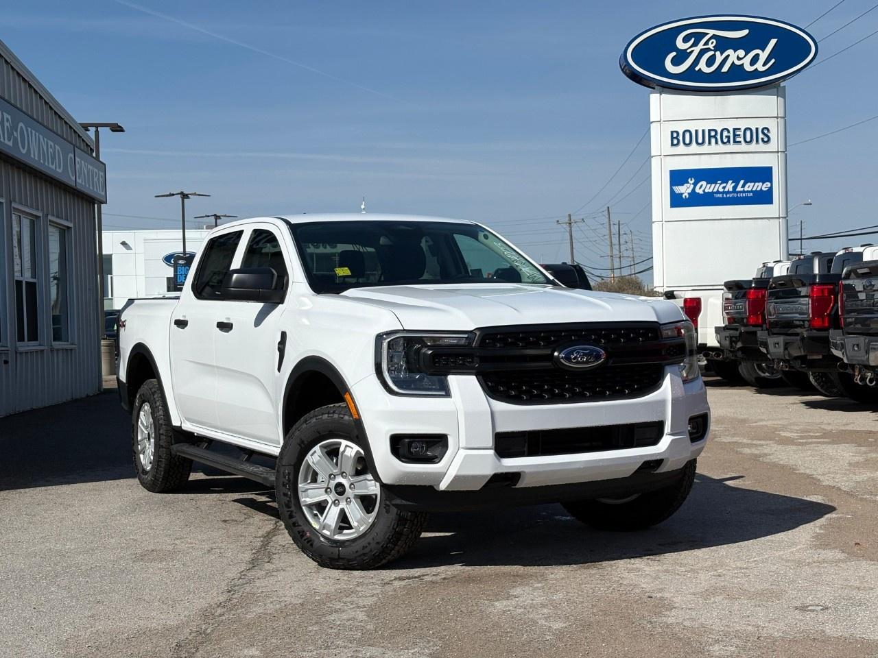 <p>The 2026 Ford Ranger XL 4WD SuperCrew in stunning White with 4×4 drivetrain provides an unyielding sense of adventure with its robust handling and off-road capabilities. This new truck's bold exterior gives it a commanding presence on the road, while its Black interior strikes a perfect balance between style and functionality.</p><p>Inside, you'll find comfort and convenience with features like air conditioning and power windows. The smart device integration and Wi-Fi hotspot ensure that you're connected at all times, while the Bluetooth connection and keyless entry simplify your daily driving experience. With its spacious cabin, the Ranger SuperCrew is perfect for both work and play.</p><p>Advanced technology takes the forefront with a backup camera and lane assist, offering peace of mind and confidence during every drive. The cruise control further enhances the driving experience, making every journey smooth and effortless.</p><p>This Ford Ranger is an excellent choice for adventurous individuals or families who need a reliable truck for their outdoor excursions. Don't miss the chance to own this exceptional vehiclecontact us today for more information and to schedule your test drive.</p> <p><span style=color:rgb( 58 , 80 , 95 )>The discount shown on vehicle represents the </span><u>Cash Purchase</u><span style=color:rgb( 58 , 80 , 95 )> discount and is inclusive of all non-stackable and stackable cash purchase discounts from Ford of Canada and Bourgeois Motors Ltd. and is offered in lieu of sub-vented lease or finance rates. To get details on current discounts applicable to this and other vehicles in our inventory for Lease and Finance customer, see a member of our team. All offers for lease or finance are On Approved Credit (OAC).While every effort is made to ensure the accuracy of discounts and programs, programs are subject to change without notice </span><span style=color:rgb( 119 , 119 , 119 )>and may not be accurate or completely current. While every reasonable effort is made to ensure the accuracy of this data, we are not responsible for any errors or omissions contained on these pages.</span></p> <p><strong>Why Choose the Bourgeois Auto Group?</strong></p><p>For 80 years, Bourgeois Auto Group has been delivering exceptional automotive experiences. Our factor trained teams work to ensure you receive the shopping experience you deserve; whether you're looking for a new or new-to-you vehicle.</p><p>Shop 24/7 with our online showroom and chat service, ensuring convenience every step of the way. No hidden fees, full disclosure, and every pre-owned vehicle comes with a Carfax® report for peace of mind.</p><p>We offer a wide selection of pre-owned vehicles, all competitively priced using real-time market data. Get the best deal on your purchase and trade-in with our free Live Market Analysis report.</p><p>Looking to sell your car? We buy any make or modelno purchase required. Our simple to use online trade valuation tool will provide you with a clear, transparent selling experience whether you buy our car or not.</p><p>Backed by hundreds dedicated employees across 4 convenient locations, were here to meet all your automotive needs. Visit us in Midland or Parry Sound and explore our inventory or schedule your next service today.</p> <p><strong>Financing Your Next Vehicle with Bourgeois Motors Ford in Midland:</strong></p><p>At Bourgeois Motors Ford, we make financing your next vehicle simple and stress-free! Our team works with trusted lenders to find flexible options tailored to your budget. Drive away with confidenceapply today!</p><p>Take advantage of our online pre-qualification tool, backed by Equifax and TD Bank to find the payment that works for you. Simply <a href=https://www.bourgeoismotors.com/free-credit-check/ rel=nofollow><strong>CLICK HERE</strong></a><strong> </strong>to use our secure online credit tool with no impact to your credit.</p>