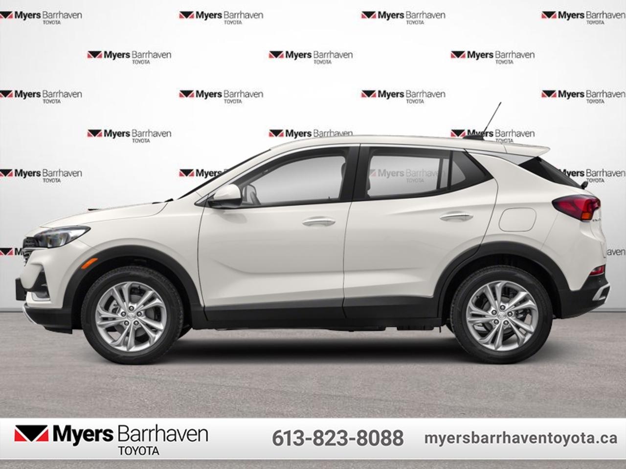 <b>Low Mileage, Aluminum Wheels,  Lane Keep Assist,  Leather Steering Wheel,  Chrome Exterior Accent,  Rear View Camera!</b><br> <br>  Compare at $20486 - Our Live Market Price is just $19698! <br> <br>With a new design, this all new 2020 Buick EncoreGX is bound to be timeless. This 2020 Buick Encore GX is fresh on our lot in Ottawa. <br> <br>With a fresh new look, a imrpessive drivetrain, and a good list of new standard features, this all new 2020 Buick Encore GX is more than just a compact SUV. The exterior styling is fresh and unique, while remaining classy and refined with awesome chrome accents, mouldings, and trim. The drivetrain provides a more engaging driving experience, while managing to be more fuel efficient. Lastly, the new features make this Buick Encore GX feel like a car youd expect in 2020, complete with all the connectivity you could imagine. This low mileage SUV has just 47,300 km. Its White Frost Tricoat in colour and is completely accident free based on the <a href=https://vhr.carfax.ca/?id=pziPhMokDTBAZH3ZTnIC6NjQHNHstDHo target=_blank>CARFAX Report</a>. It has an Automatic transmission and is powered by a 155HP 1.3L 3 Cylinder Engine. It may have some remaining factory warranty, please check with dealer for details. <br> <br> Our Encore GXs trim level is Preferred. This Preferred Encore GX is dressed to impress. With cloth with leatherette seat trim, 4G WiFi, active noise control for a quiet ride, and keyless open and start you get to ride in modern comfort while amazing tech like the Buick Infotainment System with Apple CarPlay, Android Auto, Bluetooth, 8 inch touchscreen, and SiriusXM keep you entertained. Other amazing features include leather wrapped multifunction steering wheel, driver information centre, aluminum wheels, heated power side mirrors with turn signals, chrome strips on door handles, and accent color front and rear fascia. This vehicle has been upgraded with the following features: Aluminum Wheels, Lane Keep Assist, Leather Steering Wheel, Chrome Exterior Accent, Rear View Camera, Android Auto, Apple CarPlay.<br> <br>To apply right now for financing use this link: <a href=https://www.myersbarrhaventoyota.ca/quick-approval/ target=_blank>https://www.myersbarrhaventoyota.ca/quick-approval/</a><br><br> <br/><br> Buy this vehicle now for the lowest bi-weekly payment of <b>$192.79</b> with $0 down for 60 months @ 9.99% APR O.A.C. ( Plus applicable taxes -  Plus applicable fees   ).  See dealer for details. <br> <br>At Myers Barrhaven Toyota we pride ourselves in offering highly desirable pre-owned vehicles. We truly hand pick all our vehicles to offer only the best vehicles to our customers. No two used cars are alike, this is why we have our trained Toyota technicians highly scrutinize all our trade ins and purchases to ensure we can put the Myers seal of approval. Every year we evaluate 1000s of vehicles and only 10-15% meet the Myers Barrhaven Toyota standards. At the end of the day we have mutual interest in selling only the best as we back all our pre-owned vehicles with the Myers *LIFETIME ENGINE TRANSMISSION warranty. Thats right *LIFETIME ENGINE TRANSMISSION warranty, were in this together! If we dont have what youre looking for not to worry, our experienced buyer can help you find the car of your dreams! Ever heard of getting top dollar for your trade but not really sure if you were? Here we leave nothing to chance, every trade-in we appraise goes up onto a live online auction and we get buyers coast to coast and in the USA trying to bid for your trade. This means we simultaneously expose your car to 1000s of buyers to get you top trade in value. <br>We service all makes and models in our new state of the art facility where you can enjoy the convenience of our on-site restaurant, shuttle van, free Wi-Fi, Enterprise Rent-A-Car, on-site tire storage, and complimentary drinks. Come see why many Toyota owners are making the switch to Myers Barrhaven Toyota. <br>*LIFETIME ENGINE TRANSMISSION WARRANTY NOT AVAILABLE FOR VEHICLES WITH KMS EXCEEDING 140,000KM, VEHICLES 8 YEARS & OLDER, HIGHLINE BRAND VEHICLES (e.g., BMW, INFINITI, CADILLAC, LEXUS), AND QUEBEC RESIDENTS.<br> Come by and check out our fleet of 80+ used cars and trucks and 20+ new cars and trucks for sale in Ottawa.  o~o