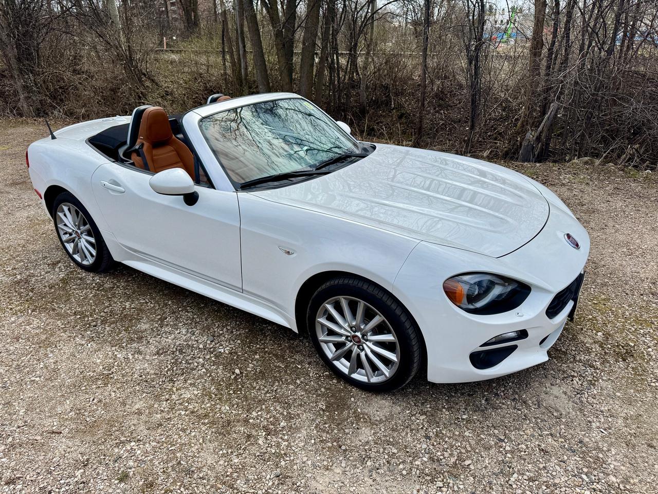 <p>2019 FIAT SPIDER 124 LUSSO COVERTIBLE 1.4L MultiAir I-4 TURBOCHARGED 6-SPEED TRANSMISSION</p><p>Puro White Tri-coat Pearl Paint, Leather Heated Seats, Heated Exterior Mirrors, Park-Sense Rear Park Assist, BLIS w/ Rear Cross Traffic, Navigation, 9 Speaker BOSE with Subwoofer, Headlamp Washers, Adaptive Headlights, Automatic Headlight Levelling, LED Headlights, LED Daytime Lights, Remote Proximity Keyless Entry, Touring Suspension, Back Up Camera, and more!</p><p>Drive away today for as little as $233 bi-weekly with $0 down for 84 months at 7.99%, OAC. (Includes taxes and applicable fees. Total obligation: $28,723 + interest. All loans are open with no early payment penalties.) If you&rsquo;re working with a budget or rebuilding credit, we have flexible options to help you get approved&mdash;just reach out and we&rsquo;ll walk you through everything.</p><p>At Callan Motors, all our vehicles come certified in Ontario unless otherwise noted. Every car receives a full mechanical inspection so you can drive with confidence. Plus, we stand behind our work with a 30-Day / 1,000-KM in-house warranty on repairs completed for certification or while in our inventory.</p><p>We&rsquo;ve proudly served Perth and the surrounding area for over three decades, offering reliable vehicles at fair prices. We keep our prices competitive&mdash;often below market&mdash;and update them regularly so you know you&rsquo;re getting solid value. Our team is available 7 days a week to answer any questions online or in person Monday through Saturday.</p><p>* Additional costs may include: HST, Documentation Fee ($299), Licensing ($125), Carfax ($50) and/or OMVIC Fee ($22).Each deal is different, any additional fee(s) or bank financing fee(s) will be explained during your visit to the dealership.</p>