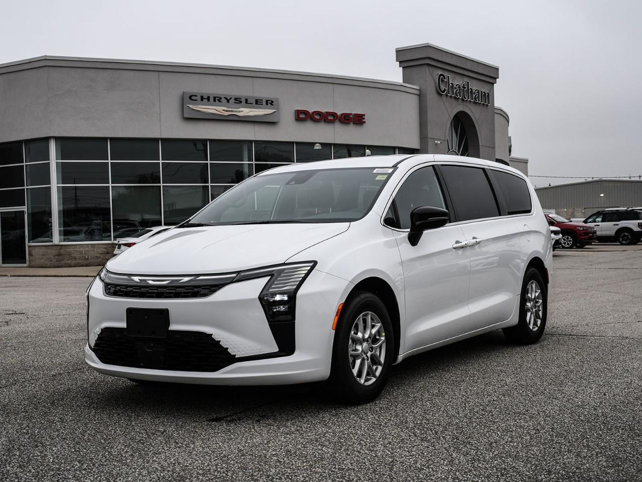 <p>The 2027 Chrysler Pacifica Select in white with front-wheel drive offers a superb handling experience, making it an ideal choice for family journeys and daily commutes alike. Its sleek van body type balances functionality with elegance, enhanced by the practicality of alloy wheels.</p><p>Inside, the Chrysler Pacifica Select impresses with a sophisticated white interior that sets a serene atmosphere. Passengers will enjoy a luxurious ride with options such as heated seats and mirrors, a heated steering wheel, and power seats for maximum comfort and convenience. The roomy cabin offers both sophistication and practicality, making every drive a pleasure.</p><p>This Pacifica is loaded with state-of-the-art technology, including a backup camera, and smart device integration to keep connected on the go. Advanced safety features such as lane assist and brake assist, adaptive cruise control, and parking sensors ensure peace of mind on every drive.</p><p>Perfect for growing families or professionals seeking comfort and technology, the 2027 Chrysler Pacifica Select is ready to elevate your driving experience. Don't miss out on this versatile van. Contact us today for more information and to arrange a test drive.</p>