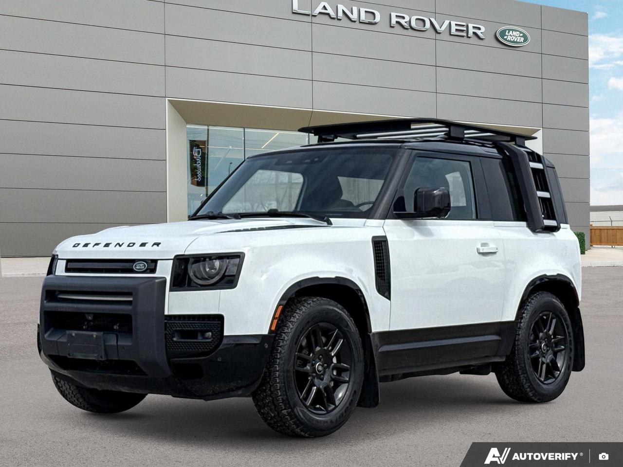 Yes, a Defender 90 Trophy! A very rare opportunity here. 4 new Goodyear Wranglers, and eligible for the Land Rover Certified Pre-Owned Program!
The Defender 90 Trophy is one of Land Rovers most sought-after limited builds  and finding a used example is genuinely rare. This Fuji White example comes equipped with air suspension, a sliding panoramic roof, and is eligible for the Land Rover Certified Pre-Owned Program, adding serious peace of mind to an already compelling package. Fresh tires are being added.

- Rare Defender 90 Trophy edition  a limited, collector-worthy variant of an already iconic nameplate
- Eligible for Land Rover Certified Pre-Owned Program  warranty coverage and inspection standards that protect your investment
- Air Suspension  adjustable ride height for both on-road comfort and off-road capability
- 3.0L I6 MHEV engine paired with AWD and automatic transmission  refined power with mild hybrid efficiency
- Sliding Panoramic Roof  brings light and air into the cabin without compromising the Defenders tough aesthetic
- 3D Surround Camera with Back-Up Camera  confidence in tight trails or crowded parking lots
- Heated leather steering wheel and Proximity Key with Push Button Start  daily comfort built in
- Apple CarPlay, Smart Device Remote Start, and Tow Hitch Receiver  practical technology ready for adventure or city life

If you want to be first in line on this rare Defender 90 Trophy, reach out now to reserve it, ask any questions, or book your test drive appointment. Contact the team at Land Rover Winnipeg or visit winnipeglandrover.com to get the process started.
Experience luxury at an accessible price with our selection of pre-owned vehicles at Jaguar Winnipeg.

Every car is meticulously inspected by our skilled technicians. Trust in our expertise for your next purchase.

No down payment or trade-in required to get this price. Have a vehicle to trade? Well offer you top dollar, regardless of make or model.

*Financing rates advertised are O.A.C. *Flexible financing available for a variety of makes and models. 

Schedule your visit or call for an exclusive experience:

Phone: 204-452-8030
Website: winnipegjaguar.com 

Dealer Permit #0112
Dealer permit #0112
