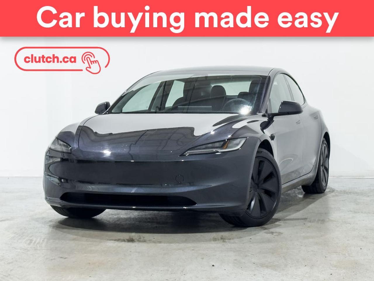 One-Touch Windows, Rain Sensing Wipers, Rear Window Defroster and more!<br> <br>Clutch is the largest online used car retailer in Canada, delivering a seamless, hassle-free car-buying experience to drivers everywhere. Shop thousands of used cars online, get the right one delivered to your door, and enjoy peace of mind with our 10-Day Money-Back Guarantee. How sweet is that? To learn more, visit clutch.ca.<br> <br>The top features for this car include:<br> <br>Heated Steering Wheel<br>One-Touch Windows<br>Rain Sensing Wipers<br>Rear Window Defroster<br>Panoramic Sunroof<br>Hill Assistance<br>Automatic High Beams<br>Rear View Camera<br>Parking Sensors<br>Rear Parking Sensors<br>Power Driver Seat<br>Power Passenger Seat<br>DC Fast Charging<br>Ambient Lighting<br>Front Trunk<br>Heat Pump<br>Electric Parking Brake<br>Brake Assist<br>Power Tailgate/Hatch<br>Auto Dimming Rearview Mirror<br>Front Heated Seats<br>Ventilated Front Seats<br>Power Lumbar Support<br>Rear Heated Seats<br>Folding Rear Seats<br>Driver Seat Memory System<br>Climate Control<br>Dual Zone Front Climate Control<br>Rear Climate Control<br>Rear Climate Vents<br>Premium Sound System<br>Touchscreen Display<br>Rear Entertainment System<br>GPS Navigation<br>Cruise Control<br>Adaptive Cruise Control<br>12V Outlet<br>Hands Free Device Connectivity<br>Wireless Charging<br>USB Input<br>Front View Camera<br>Power Folding Exterior Mirrors<br>Lane Departure Warning<br>Active Lane Keep Assistance<br>Blindspot Sensors<br>Forward Collision Mitigation<br>Rear Collision Warning<br>Pedestrian Detection<br>Driver Attention Alert<br> <br>Seamless home delivery - Delivery to your door in a matter of days. Available on select packages.<br> <br>Try it out for 10 days - If you do not like it, we will take it back. <br> <br>Quality assured - All cars go through our rigorous 210-point inspection and reconditioning process.<br> <br>Peace of mind - Warranty and protection plans available.<br> <br>Haggle-free - No haggling or hard sells.<br> <br>100% Transparency - Full inspection reports on every car, including high-res photography and a free Carfax report.<br> <br>Listed price is for cash purchase only and does not include taxes, Shipping Fees (if applicable), Delivery Fees (if applicable), government licensing fees.<br> <br>Previous Provincial Registrations:<br>Nova Scotia<br> <br>Stock # 100012