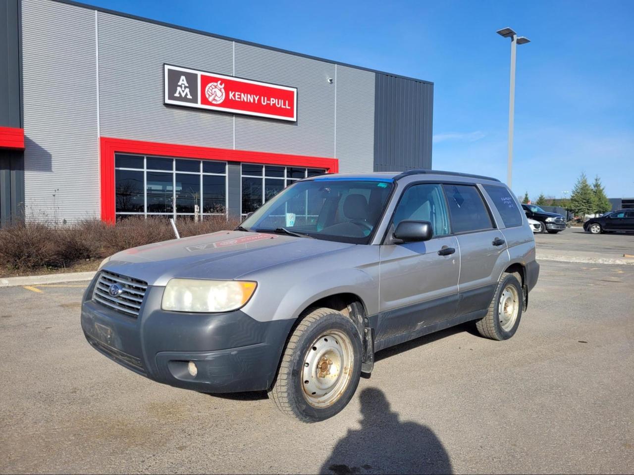 2007 Subaru Forester in Crystal Grey metallic. The vehicle has 175,210km. The vehicle runs and drives ok. Some rust spots around the vehicle. Check engine light on. Brakes pressure is low and needs attention. We dont perform any mechanical/safety inspections. The vehicle is sold as is and might need some work.