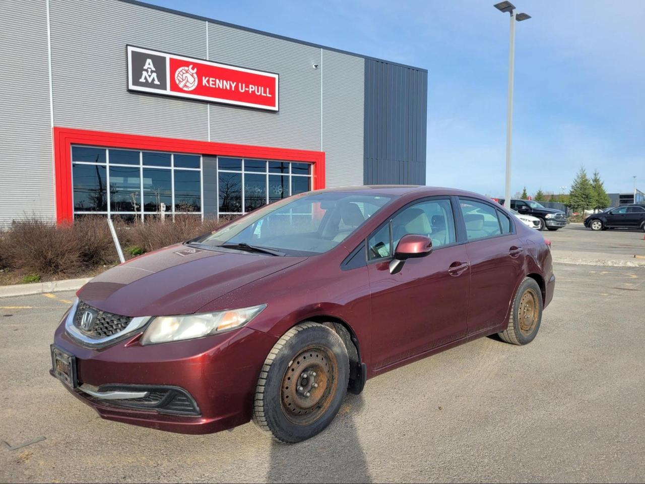2013 Honda Civic in Red. The vehicle has 191,136km. The vehicle runs and drives ok. Few scratches found around the vehicle. No Check engine light. We dont perform any mechanical/safety inspections. The vehicle is sold as is and might need some work.