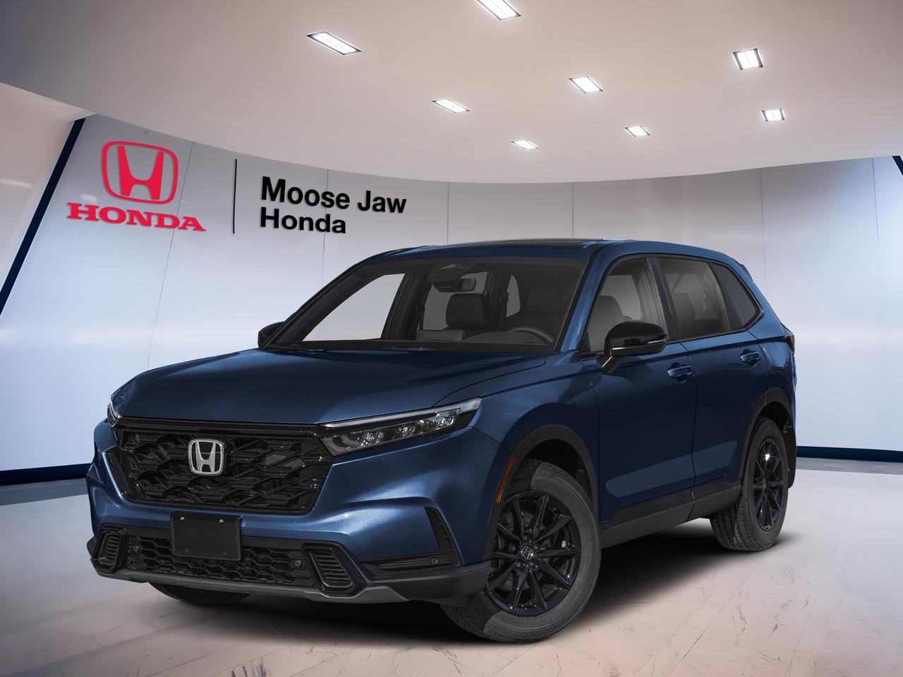 Arrive in Moose Jaw with confidence in the brand new 2026 Honda CR-V Hybrid Ex-L. This compact SUV blends Honda hybrid efficiency with everyday versatility, all in a refined Blue exterior with a Black interior. Its 2.0-litre 16-valve DOHC 4-cylinder engine works with an electro-continuously variable transmission and all-wheel drive for smooth, sure performance in every season.

Built for busy Canadian driving, the 2026 Honda CR-V Hybrid Ex-L offers a calm ride, easy power delivery, and the practical space families want. The hybrid system helps lower fuel use in city and highway travel, while the well-shaped cabin makes daily errands, road trips, and commutes feel simple and comfortable.

FEATURES OF THE CR-V Hybrid Ex-L
»» Blue exterior with clean modern styling
»» Black interior with upscale everyday feel
»» Electro-continuously variable automatic transmission included
»» All-wheel drive for year-round confidence

ADVANCED SAFETY FEATURES
»» Honda Sensing suite supports safer travel
»» Collision mitigation braking helps reduce impacts
»» Road departure mitigation aids lane control
»» Adaptive cruise control supports highway comfort

PERFORMANCE AND EFFICIENCY
»» 2.0-litre hybrid four-cylinder powertrain included
»» Electro-continuously variable transmission shifts seamlessly
»» All-wheel drive boosts traction in weather
»» Hybrid design helps reduce fuel use

COMFORT AND CONVENIENCE
»» Spacious cabin suits daily family driving
»» Dual-zone climate control adds cabin comfort
»» Easy entry supports busy routines
»» Quiet ride enhances long-distance relaxation

TECHNONOLGY AND CONNECTIVITY
»» Clear driver information display is useful
»» Simple controls keep functions easy
»» Modern connectivity supports daily device use
»» Convenient interface improves drive-time access

CARGO SPACE
»» Flexible rear cargo area adds usefulness
»» Wide opening helps load larger items
»» Rear seats expand carrying versatility
»» Smart storage supports everyday errands

AWARDS & RECOGNITIONS
»» Top Safety Pick, Insurance Institute for Highway Safety, 2025

WHAT OTHER OWNERS LIKE
»» Smooth hybrid power in city driving
»» Comfortable ride on longer highway trips
»» Useful cargo room for active lifestyles
»» Confident all-wheel drive in winter

The 2026 Honda CR-V Hybrid Ex-L is a smart fit for drivers who want efficiency without giving up utility. Its hybrid powertrain delivers quiet response, and its all-wheel-drive system adds peace of mind when prairie weather changes fast. The Blue finish gives it a fresh, confident look that stands out in a clean, modern way.

Inside, the Black interior gives the cabin a neat and upscale feel. The layout is easy to understand, which helps every drive feel natural from the first minute. With flexible cargo space, comfortable seating, and a smooth hybrid system, this new Honda is ready for workdays, weekends, and everything in between.

This 2026 Honda CR-V Hybrid Ex-Ls VIN is: 2HKRS6H71TH237139.<p>Arrive in Moose Jaw with confidence in the brand new 2026 Honda CR-V Hybrid Ex-L. This compact SUV blends Honda hybrid efficiency with everyday versatility</p>
<p> all in a refined Blue exterior with a Black interior. Its 2.0-litre 16-valve DOHC 4-cylinder engine works with an electro-continuously variable transmission and all-wheel drive for smooth</p>
<p> and the practical space families want. The hybrid system helps lower fuel use in city and highway travel</p>
<p> and commutes feel simple and comfortable.

FEATURES OF THE CR-V Hybrid Ex-L
»» Blue exterior with clean modern styling
»» Black interior with upscale everyday feel
»» Electro-continuously variable automatic transmission included
»» All-wheel drive for year-round confidence

ADVANCED SAFETY FEATURES
»» Honda Sensing suite supports safer travel
»» Collision mitigation braking helps reduce impacts
»» Road departure mitigation aids lane control
»» Adaptive cruise control supports highway comfort

PERFORMANCE AND EFFICIENCY
»» 2.0-litre hybrid four-cylinder powertrain included
»» Electro-continuously variable transmission shifts seamlessly
»» All-wheel drive boosts traction in weather
»» Hybrid design helps reduce fuel use

COMFORT AND CONVENIENCE
»» Spacious cabin suits daily family driving
»» Dual-zone climate control adds cabin comfort
»» Easy entry supports busy routines
»» Quiet ride enhances long-distance relaxation

TECHNONOLGY AND CONNECTIVITY
»» Clear driver information display is useful
»» Simple controls keep functions easy
»» Modern connectivity supports daily device use
»» Convenient interface improves drive-time access

CARGO SPACE
»» Flexible rear cargo area adds usefulness
»» Wide opening helps load larger items
»» Rear seats expand carrying versatility
»» Smart storage supports everyday errands

AWARDS & RECOGNITIONS
»» Top Safety Pick</p>
<p> 2025

WHAT OTHER OWNERS LIKE
»» Smooth hybrid power in city driving
»» Comfortable ride on longer highway trips
»» Useful cargo room for active lifestyles
»» Confident all-wheel drive in winter

The 2026 Honda CR-V Hybrid Ex-L is a smart fit for drivers who want efficiency without giving up utility. Its hybrid powertrain delivers quiet response</p>
<p> and its all-wheel-drive system adds peace of mind when prairie weather changes fast. The Blue finish gives it a fresh</p>