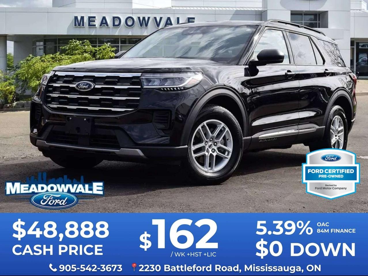 This is a Certified Preowned Vehicle. benifits include; 172-point inspection by ford trained technician, 24 month/40,000 km extended warranty,20,000 ford rewards points, 24-hour roadside assistance and preferred vehicle finance rates starting at 4.69% through Ford credit.  O.A.C.FINANCING EXAMPLE:$10,000 financed over 84 months at 5.39% APR. Cost of borrowing is $2008.
