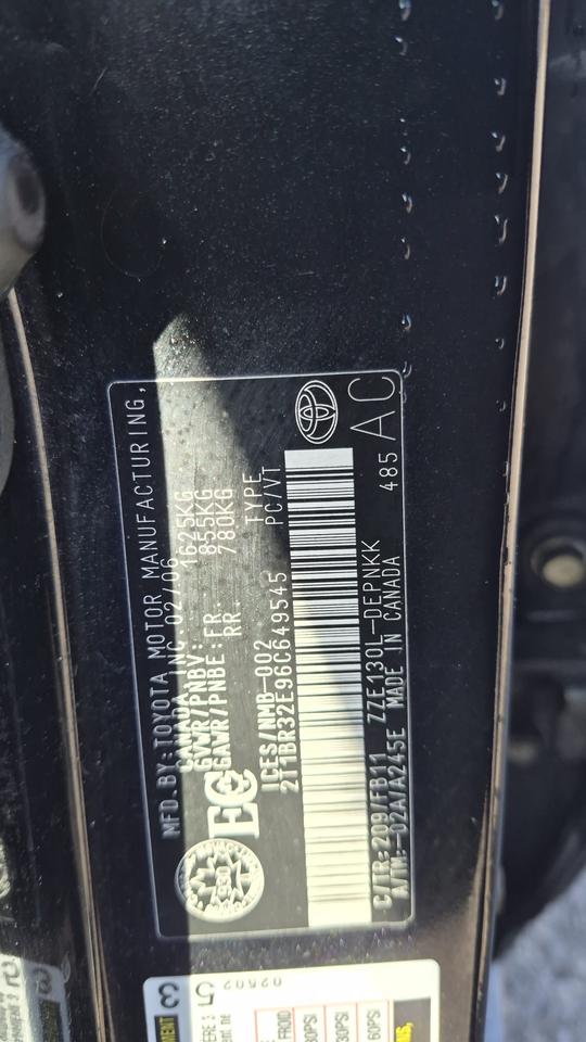 2006 Toyota Corolla LE, ALLOYS, AUTO, 4CYL, ONLY 176KM, RELIABLE, CERT Photo