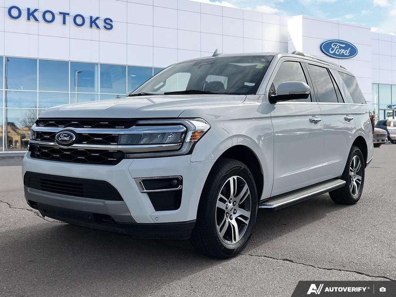 <p>This <strong>Star White Metallic Tri-Coat</strong> Expedition is a locally owned, one-owner vehicle that was recently traded in by a local family upgrading to a new model. With its spacious <strong>7-passenger seating</strong> and premium <strong>Mahogany Leather</strong> interior, it offers a refined and comfortable driving experience for those seeking maximum utility. It is a well-maintained example of Ford's flagship SUV that is ready for its next home.</p><p>Our factory-trained technicians recently performed reconditioning and maintenance to ensure this vehicle is road-ready and provides peace of mind for the next owner. The following work was completed in our shop:</p><ul><li><p>Installed four brand-new <strong>275/55R20 tires</strong> including mounting and balancing.</p></li><li><p>Performed a full <strong>premium oil and filter change</strong>.</p></li><li><p>Installed a <strong>new windshield</strong> and a fresh rear wiper blade.</p></li><li><p>Added <strong>Anti-Theft ETCH security</strong> for enhanced protection.</p></li><li><p>Completed a comprehensive <strong>Mechanical Fitness Assessment</strong>.</p></li></ul><p>The history of this vehicle is transparent and reliable. The <strong>Carfax report</strong> confirms it is a <strong>one-owner Alberta vehicle</strong> with a "Normal" registration status. While a minor damage event was reported in January 2025, there are no police-reported accidents, estimates, or insurance claims on file. Additionally, the vehicle includes a <strong>full set of winter tires</strong>, providing added value and safety for our local climate.</p><p>The Limited trim is equipped with the <strong>gear that matters</strong> for high-capacity hauling and luxury travel:</p><ul><li><p><strong>3.5L EcoBoost V6 Engine</strong>: Provides powerful performance and towing capability paired with a 10-speed automatic transmission.</p></li><li><p><strong>Panoramic Vista Roof</strong>: Fills the cabin with natural light for both front and rear passengers.</p></li><li><p><strong>Advanced Tech & Safety</strong>: Features a Navigation system, Park Assist, and the Ford Co-Pilot360 suite including BLIS with Cross-Traffic Alert.</p></li><li><p><strong>Luxury Interior</strong>: Mahogany leather-trimmed seats that are both heated and ventilated in the front, with 2nd-row tip and slide bucket seats.</p></li><li><p><strong>Convenience Features</strong>: Power-deployable running boards, hands-free liftgate, and a wireless B&O audio system.</p></li><li><p><strong>Trailer Tow Prep Package</strong>: Equipped to handle family adventures with ease.</p></li></ul><p>Text or Call us today at Okotoks Ford Lincoln for a personalized video walk-around or to book your test drive of this vehicle.</p>