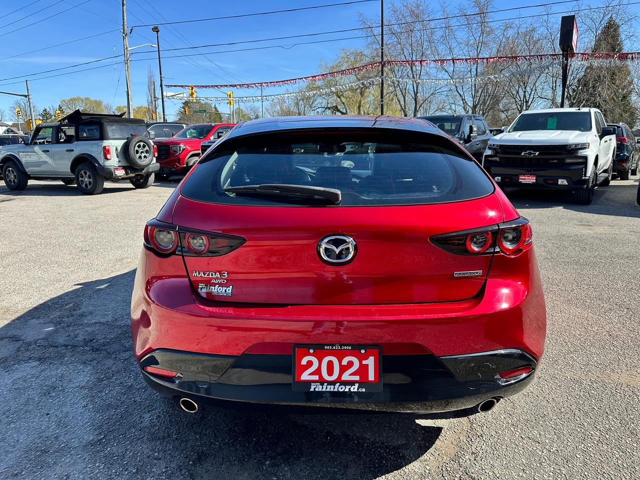 2021 Mazda MAZDA3 GS AWD HTD-Leather Sunroof CarPlay BackupCam Alloy Photo3