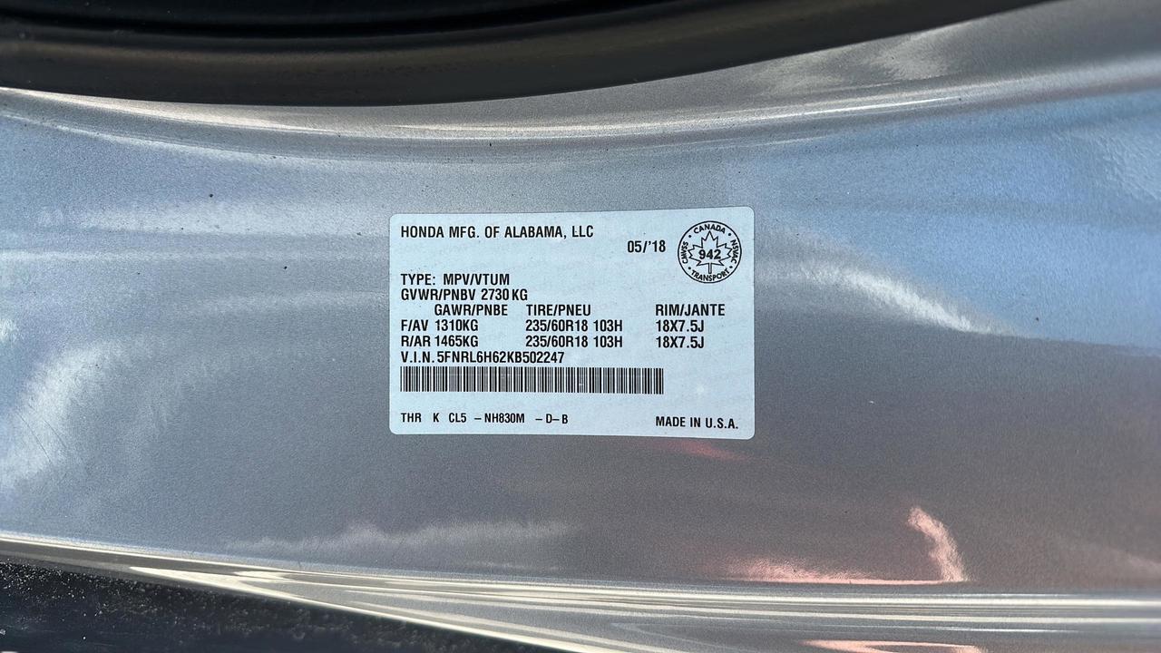 2019 Honda Odyssey  Photo