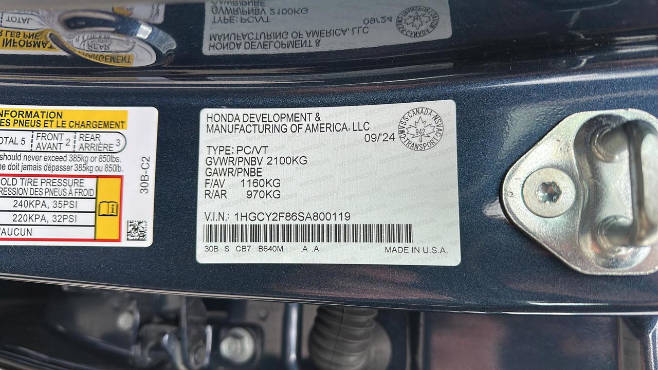 2025 Honda Accord Hybrid Touring eCVT Photo
