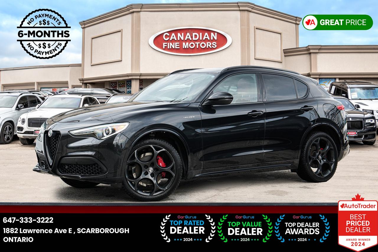 2023 Alfa Romeo Stelvio Veloce AWD |NO ACCIDENT|ONE OWNER|RED INT|NAVI Photo0