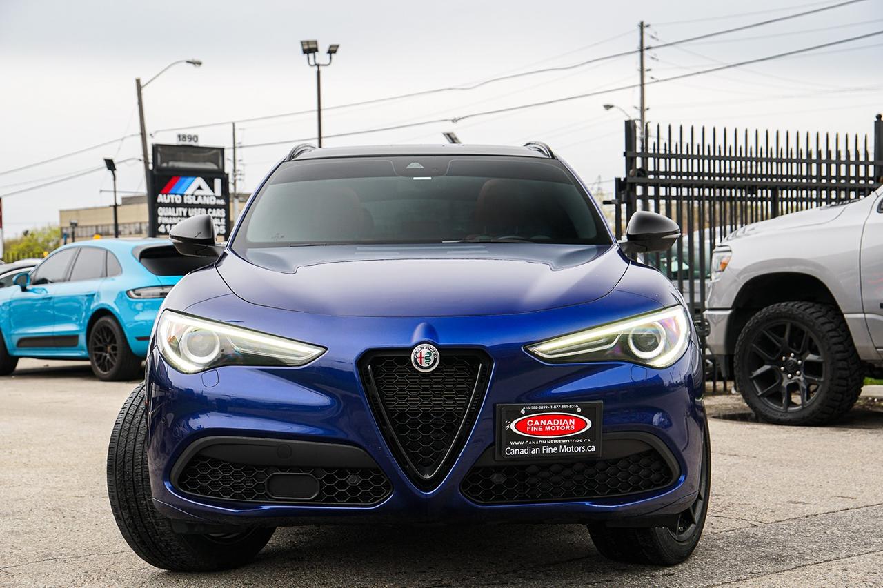 2021 Alfa Romeo Stelvio Ti Sport AWD | NO ACCIDENT | ONE OWNER | RED INT | Photo