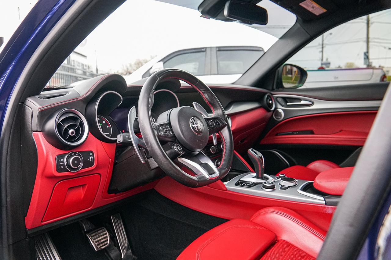 2021 Alfa Romeo Stelvio Ti Sport AWD | NO ACCIDENT | ONE OWNER | RED INT | Photo