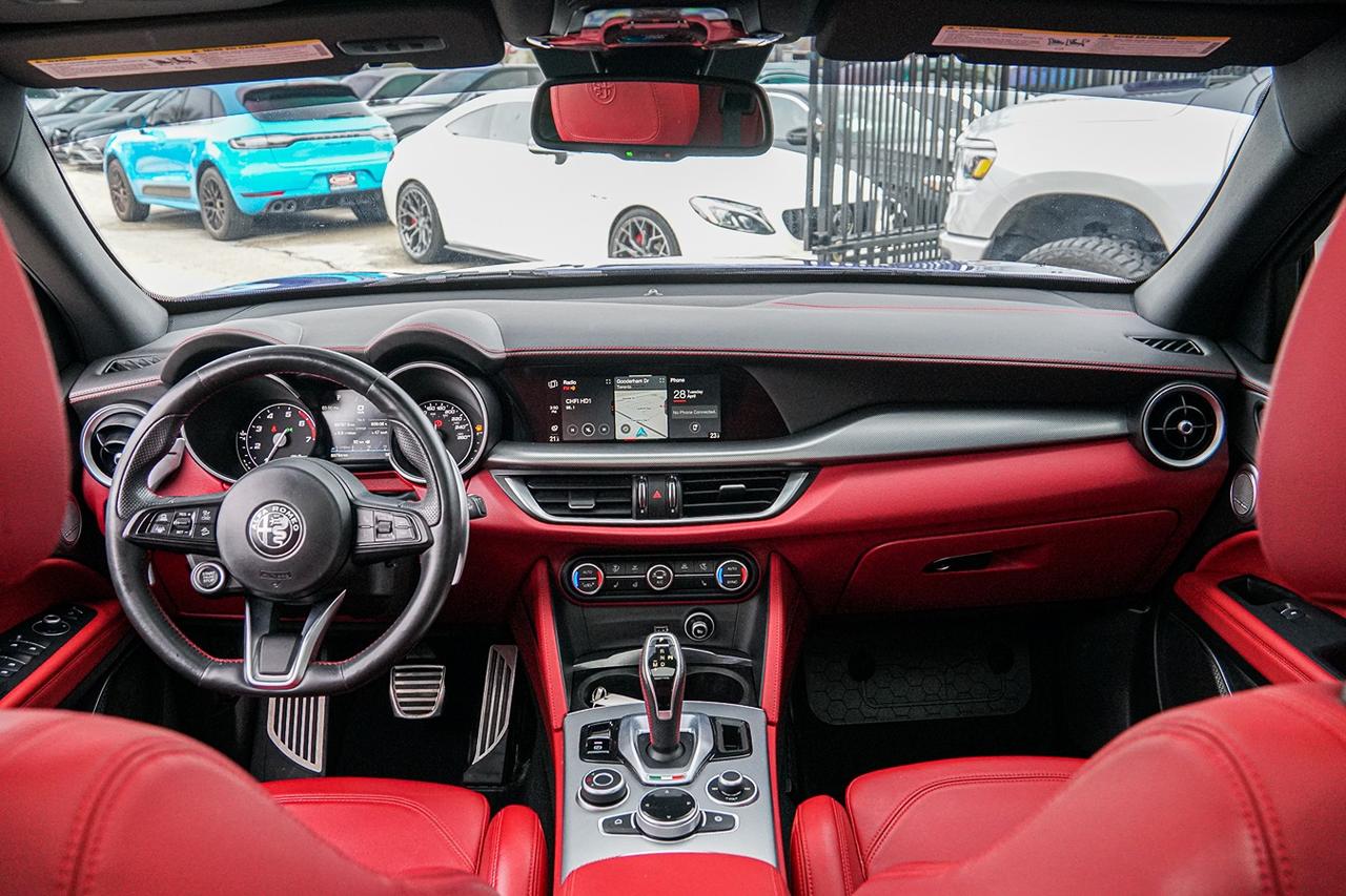 2021 Alfa Romeo Stelvio Ti Sport AWD | NO ACCIDENT | ONE OWNER | RED INT | Photo