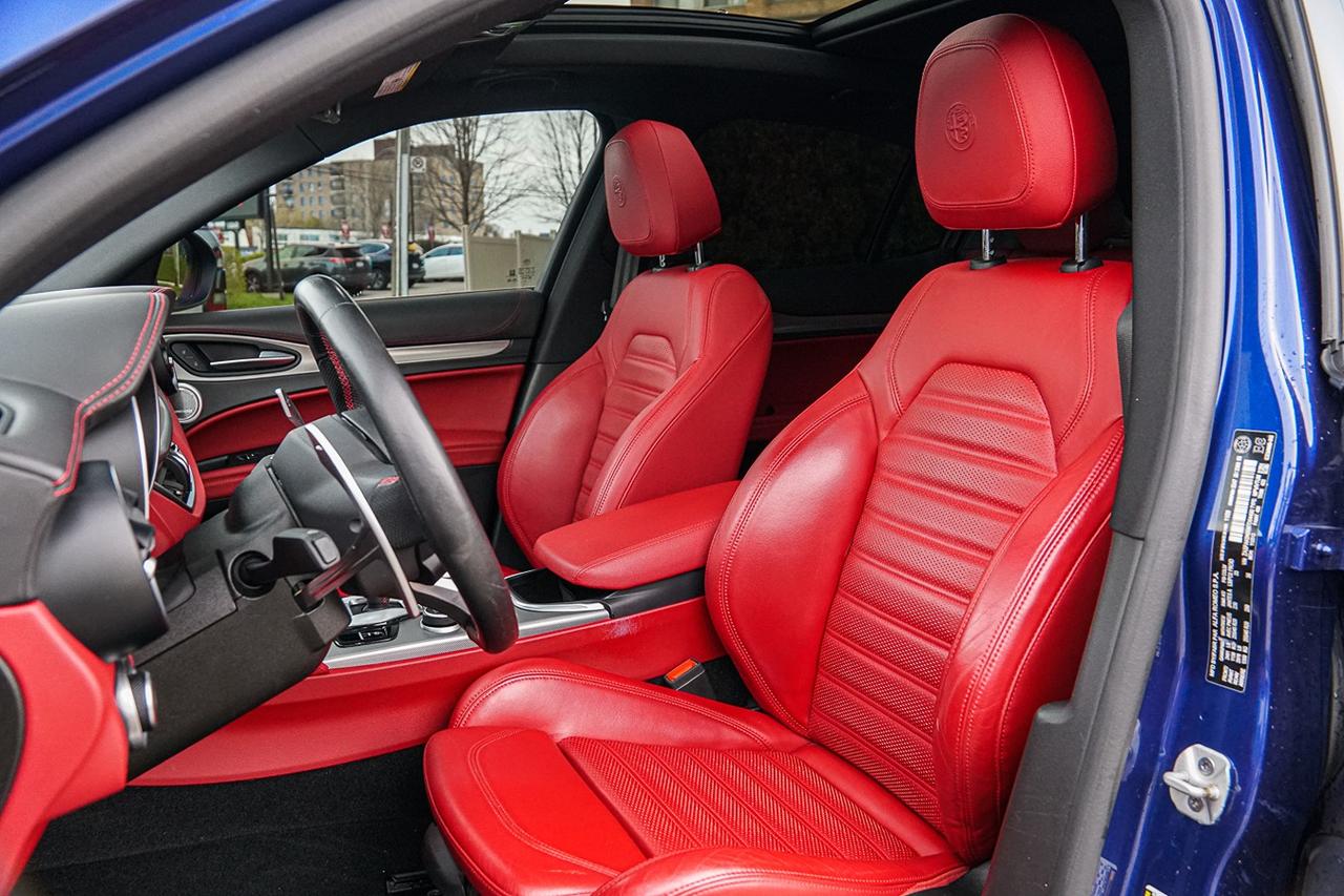 2021 Alfa Romeo Stelvio Ti Sport AWD | NO ACCIDENT | ONE OWNER | RED INT | Photo