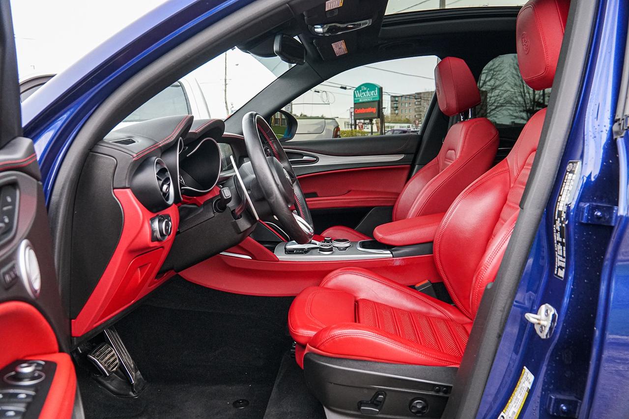 2021 Alfa Romeo Stelvio Ti Sport AWD | NO ACCIDENT | ONE OWNER | RED INT | Photo