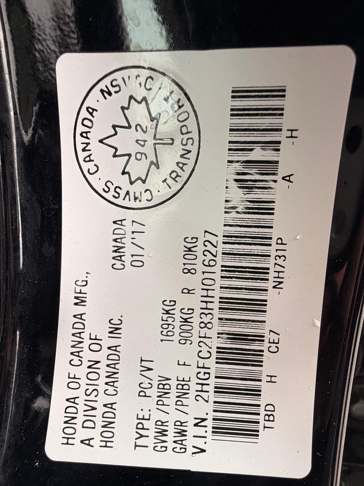 2017 Honda Civic EX+Driver Assist+New Tires+Sunroof+CLEAN CARFAX Photo