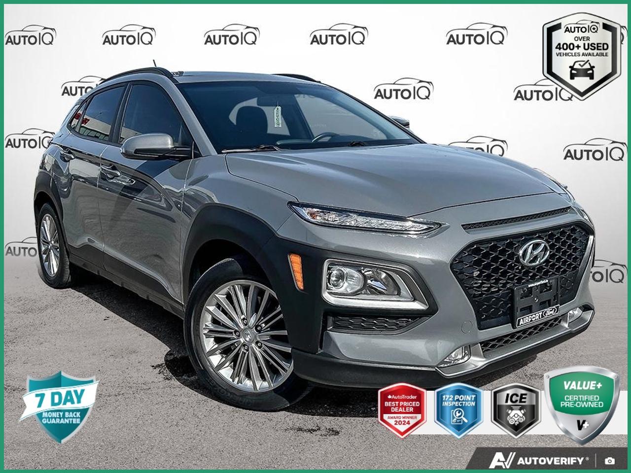 Recent Arrival! New Price!<br>CARFAX Canada No Reported Accidents CARFAX Canada One Owner<br><br>HEATED STEERING WHEEL, Alloy wheels, AppLink/Apple CarPlay and Android Auto, Exterior Parking Camera Rear, Heated front seats.<br><br>Galactic Gray<br>2021 Hyundai Kona 2.0L Preferred AWD ONE OWNER NO ACCIDENTS 4D Sport Utility<br>2.0L I4 MPI DOHC 16V LEV3-ULEV70 147hp 6-Speed Automatic<br>AWD<p> </p>

<h4>VALUE+ CERTIFIED PRE-OWNED VEHICLE</h4>

<p>
- 36-point Provincial Safety Inspection<br>
- 172-point inspection combined mechanical, aesthetic, functional inspection including a vehicle report card<br>
- Warranty: 30 Days or 1500 KMS on mechanical safety-related items and extended plans are available<br>
- Complimentary CARFAX Vehicle History Report<br>
- 2X Provincial safety standard for tire tread depth<br>
- 2X Provincial safety standard for brake pad thickness<br>
- 7 Day Money Back Guarantee*<br>
- Market Value Report provided<br>
- Complimentary 3 months SIRIUS XM satellite radio subscription on equipped vehicles<br>
- Complimentary wash and vacuum<br>
- Vehicle scanned for open recall notifications from manufacturer
</p>

<p>SPECIAL NOTE: This vehicle is reserved for AutoIQs retail customers only. Please, No dealer calls. Errors & omissions excepted.</p>

<p>*As-traded, specialty or high-performance vehicles are excluded from the 7-Day Money Back Guarantee Program (including, but not limited to Ford Shelby, Ford mustang GT, Ford Raptor, Chevrolet Corvette, Camaro 2SS, Camaro ZL1, V-Series Cadillac, Dodge/Jeep SRT, Hyundai N Line, all electric models)</p>