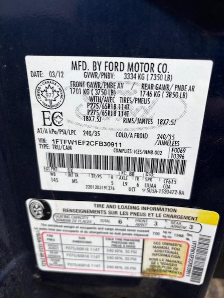 2012 Ford F-150 XLT-XTR Photo