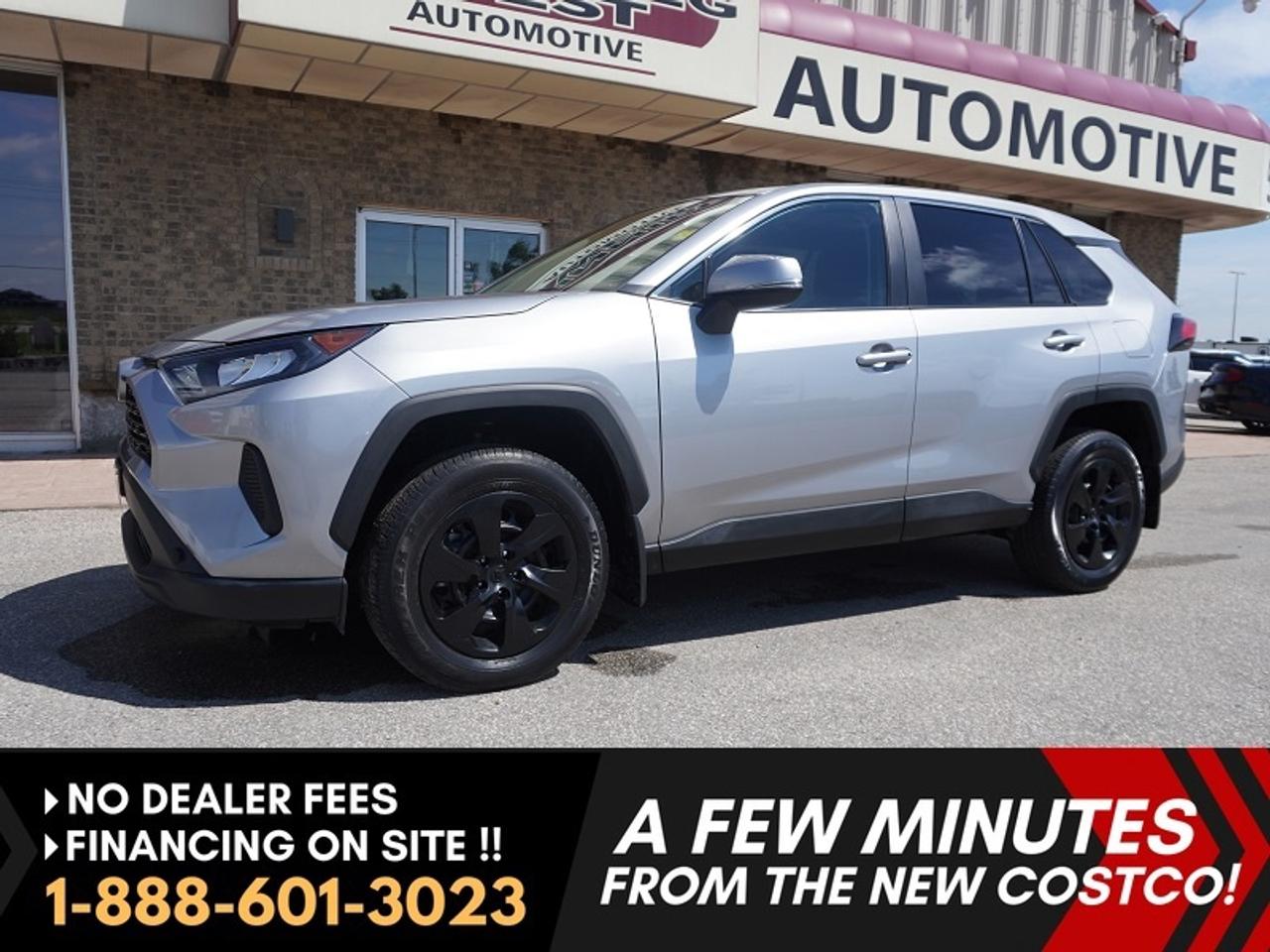 -- Toyota is one of the top-tier brands in the market -- 2023 RAV4 LE AWD with a SLEEK Silver Sky Metallic grey finish that looks incredible in the sun and even better in person!!! --- This is one of the most practical, fuel-efficient, and reliable SUVs featuring a 203-horsepower 2.5-liter 4-cylinder engine -- All-wheel-drive -- 6-speaker audio with 8-inch touchscreen -- Apple CarPlay & Android Auto -- Sporty 17-inch black wheels -- backup camera, and advanced safety features -- Drive Mode Selector -- Heated seats, 2-way command start, Bluetooth connectivity, hands-free steering wheel controls.

 5th GEN redesign features bright LED headlights and LED daytime running lights, a dark trapezoidal honeycomb grille, and a matte black lower grille. Very roomy with front power adjustable front row bucket seats and folding rear seats. 

With only 40,000 KM!!!! Very sought-after combination with AWD. Excellent history, very clean inside and out.  

Features
- All-Wheel Drive (AWD)
- Apple CarPlay & Android Auto
- Touchscreen Display
- Backup Camera
- Toyota Safety Sense (Pre-Collision, Lane Assist, Adaptive Cruise)
- Heated Seats
- Bluetooth Connectivity
- Keyless Entry
- Power Windows & Locks
- Air Conditioning
- Automatic Transmission
- 2.5L 4-Cylinder Engine
- Fuel Efficient Performance
- Multiple Drive Modes (Eco / Normal / Sport)
- Advanced Airbag System
- LED headlights
- 2-way aftermarket command start