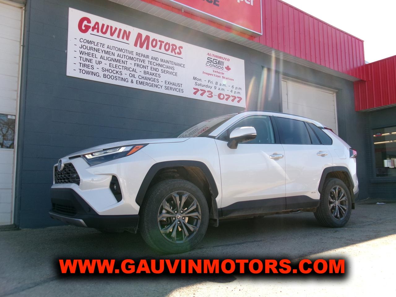 **Drive in Style with Gauvin Motors Ltd!** 

Introducing the stunning **2023 Toyota RAV4 Hybrid Limited AWD** in **Windchill Pearl White**a perfect blend of elegance and performance! This gorgeous SUV features a sleek **black leather interior**, making every drive a luxurious experience.

**Key Features:**

- **Powerful Performance**: Equipped with a **2.5 L four-cylinder gas hybrid system**, offering both power and impressive fuel economy.
- **Comfort & Convenience**: Enjoy heated front and rear seats, power bucket seats with drivers memory settings, and a heated steering wheel.
- **Advanced Technology**: Stay connected with a premium sound system, Bluetooth, and a surround camera system for enhanced visibility.
- **Safety First**: Features include adaptive cruise control and a lane departure system to keep you safe on the road.
- **Additional Luxuries**: Dual zone climate control, power sunroof, power rear hatch, fog lights, premium alloy wheels, and a trip computer.
- **Extras**: Comes with factory winter rubber mats, ensuring youre ready for any weather!

This **one-owner vehicle** has been **senior-driven** and has only **75K kilometers** on the clock. Priced to sell at just **$46,995**, this RAV4 Hybrid is a steal!

**Trade-ins are welcome**, and we offer **low-rate on-the-spot financing** to make your purchase seamless. Dont let this opportunity pass you bycome see it today at **Gauvin Motors Ltd**!

**Contact us now to schedule a test drive!** Your dream car awaits! Unit # C26T060   DL # 305995
