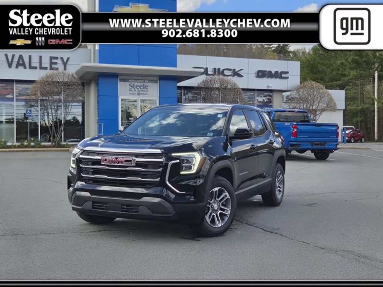The 2026 GMC Terrain Awd Elevation at Steele Chevrolet Buick GMC in Dartmouth brings fresh style, smart utility, and confident all-wheel drive to your daily drive. Finished in Black with a Black interior, this four-door SUV offers a clean, modern look and practical size for city streets, highways, and weekend travel.This GMC Terrain Awd Elevation is powered by a turbocharged 1.5-litre DOHC gas I4 engine paired with an automatic transmission. The result is smooth response, easy everyday performance, and the added confidence of all-wheel drive when road conditions change. For drivers who want comfort, versatility, and a bold SUV presence, this Terrain is an excellent fit.FEATURES OF THE Terrain Awd ElevationBold black exterior with modern presenceAll-wheel drive for added road confidenceAutomatic transmission for easy daily drivingTurbocharged 1.5-litre DOHC engine powerADVANCED SAFETY FEATURESFour-door design supports easy passenger accessAll-wheel drive adds traction in weatherStable SUV stance inspires everyday confidenceBuilt for controlled daily road mannersPERFORMANCE AND EFFICIENCYTurbocharged engine delivers responsive everyday performanceDOHC design supports smooth engine operationAutomatic transmission helps relaxed city drivingAll-wheel drive improves year-round tractionCOMFORT AND CONVENIENCEBlack interior offers a clean lookFour doors simplify passenger entrySUV layout supports daily family usePractical size suits urban parking needsTECHNOLOGY AND CONNECTIVITYClear driver-focused layout supports easy operationAutomatic transmission reduces driving effort dailyModern GMC design feels intuitive insideUseful controls keep driving tasks simpleCARGO SPACESUV body style supports flexible haulingRear cargo area suits daily errandsCabin layout balances passengers and gearIdeal for groceries bags and luggageWHAT OTHER OWNERS LIKEConfident all-wheel drive in changing weatherEasy-to-manage size for everyday drivingTurbo power with smooth automatic shiftingUseful cargo space for active lifestylesThe 2026 GMC Terrain Awd Elevation stands out with a smart balance of efficiency, traction, and everyday usefulness. Its Black-on-Black appearance gives it a refined and athletic feel, while the turbocharged engine helps deliver the kind of performance many drivers want for commuting, road trips, and busy family schedules.Inside, this GMC Terrain Awd Elevation is designed for practical comfort. The cabin layout is easy to use, and the four-door configuration makes it simple to load passengers, shopping bags, or travel gear. The SUV shape also gives you the flexibility needed for changing plans, from workdays to weekends away.For drivers in Dartmouth looking for a versatile and modern SUV, this 2026 GMC Terrain Awd Elevation offers a strong mix of confidence and convenience. The automatic transmission makes driving simple in traffic, while all-wheel drive adds assurance in rain, snow, and uneven road conditions common through Canadian seasons.At Steele Chevrolet Buick GMC, this Black 2026 GMC Terrain Awd Elevation is ready to impress with its clean styling, practical design, and capable turbocharged performance. If you want a refined SUV with everyday usability and the confidence of all-wheel drive, this Terrain deserves a closer look.This 2026 GMC Terrain Awd Elevations VIN is: 3GKALUEG3TL434143 .