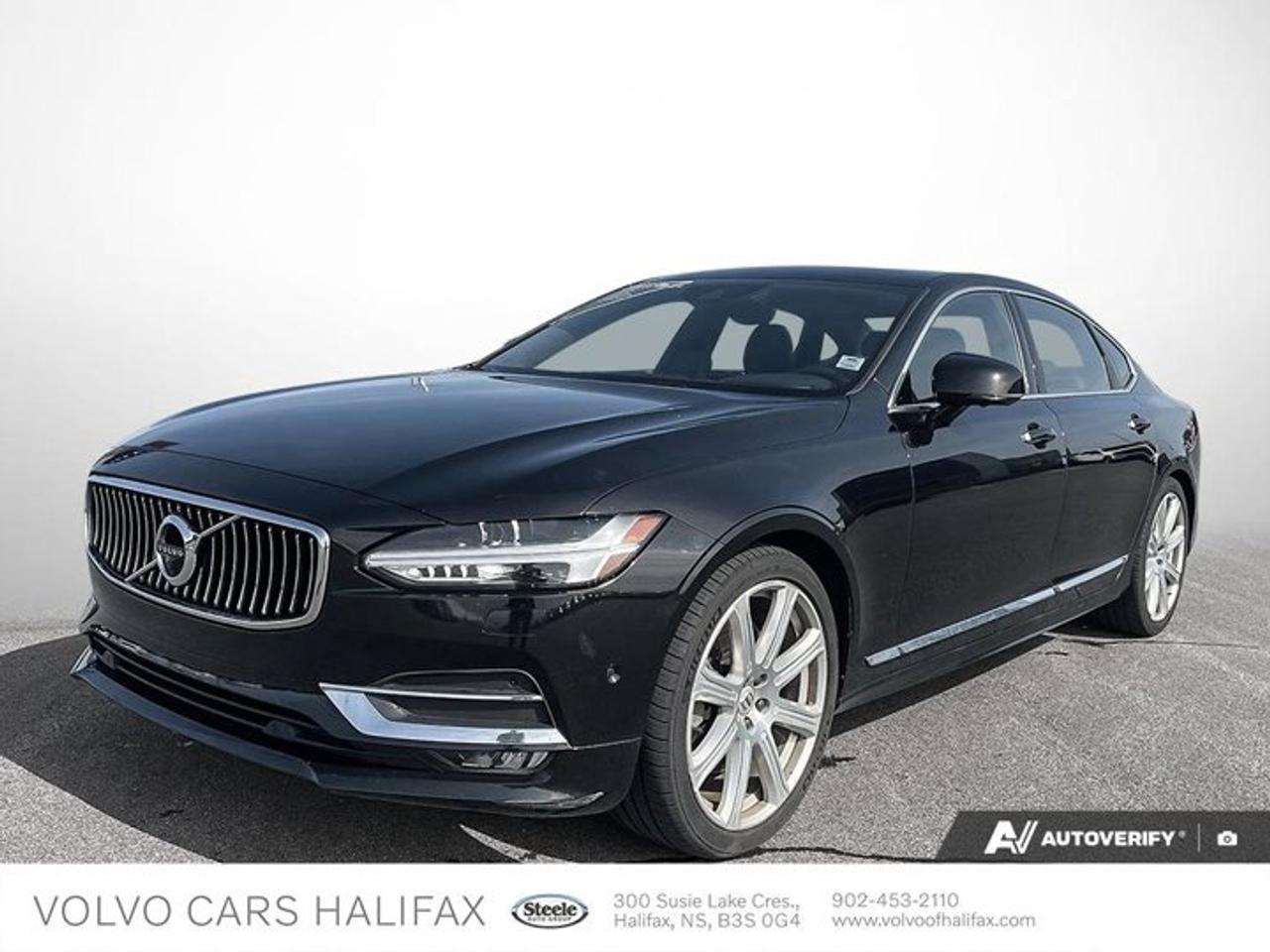 *2019 Volvo S90 Inscription T6 - 119,501km - Steele Certified - Accident Free **Visit us today at Volvo Cars Halifax, 300 Susie Lake Crescent, Bayers Lake.Steele Certified Pre-Owned* offers the confidence, safety and security of a new vehicle buying experience, while providing the highest quality used vehicles -- at the best price. Every Steele Certified vehicle includes:- 85 Point Inspection- Oil And Filter Change- Carfax Report- Full Tank Of Gas- Thorough Detailing Of The Interior And Exterior- Flexible Financing And Leasing Options Using The Most Competitive RatesYour best pre-owned vehicle buying experience. Why choose Volvo Cars Halifax?Our best price upfront. Zero hassles. Competitive market based no-haggle price is the same online as it is on the lot, and we offer great flexible financing & leasing options.Extraordinary reconditioning to meet our high standards. We provide documentation including Carfax reports.Expert knowledge and full disclosure pricing up front that you can understand.On line virtual trade assessments on your current car. With the right information you provide, we will give you a value your current car is worth on trade based on the current market***An extraordinary ownership experience after the sale with top rated services and communication.-although every precaution has been made to depict this vehicle accurately, some data may be lost or reconfigured on upload. Please contact us directly to confirm actual vehicle equipment and details. It is the sole responsibility of the purchaser to verify all options to be accurate.***final assessment by Volvo Cars Halifax in person prior to contract/deal finalization to confirm actual condition and validation of trade in offer.