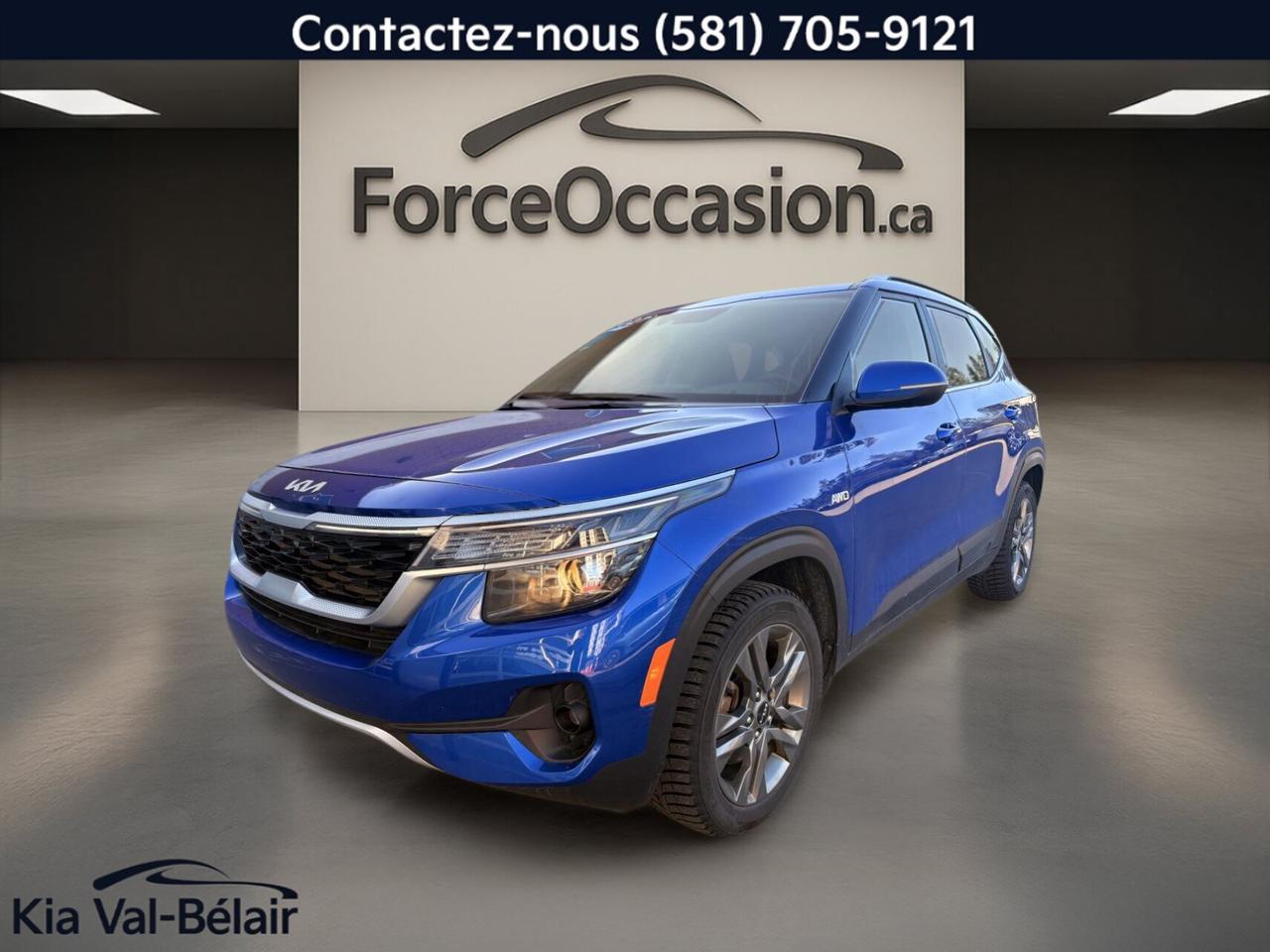 Used 2022 Kia Seltos EX * AWD * TOIT * CUIR * CAMÉRA * CARPLAY * VOLANT CHAUFF * for sale in Québec, QC