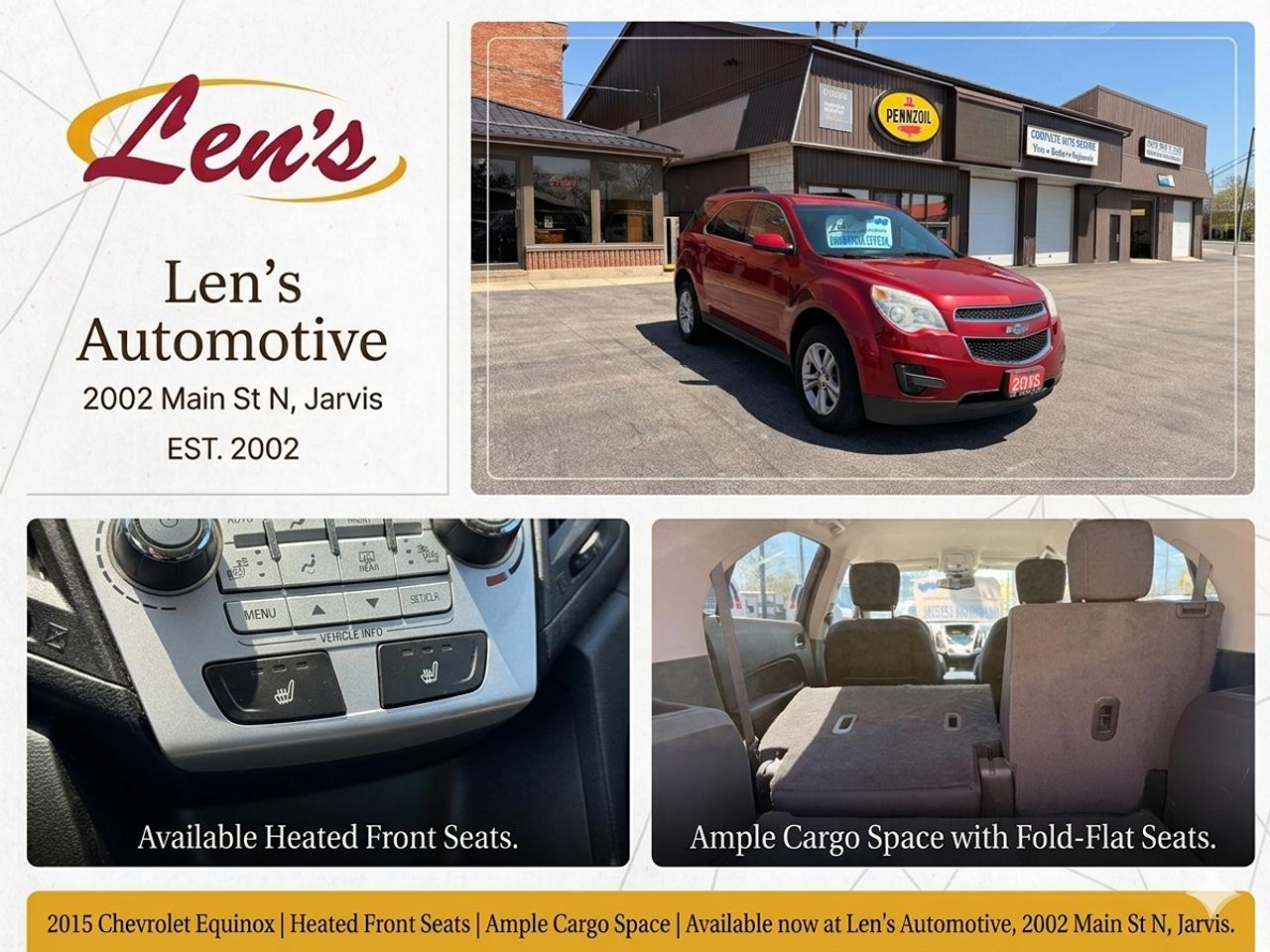 2015 Chevrolet Equinox LT, EXTENDED WARRANTY AVAILABLE
