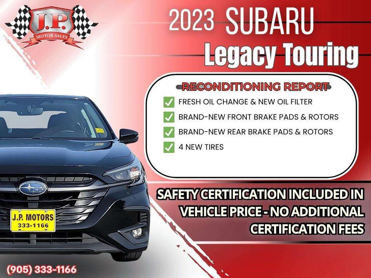 2023 Subaru Legacy Touring Apple CarPlay & Android Auto • Power Sunroof • Heated Front Seats • Power Driver Seat • Lane Assist • SiriusXM® S Photo2