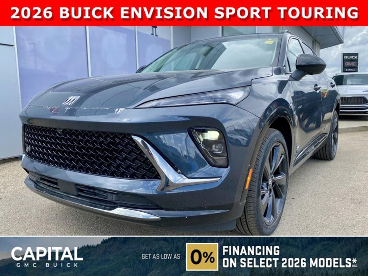 Check out this 2026 Buick Envision Sport Touring! Equipped with options like Power Sliding Moonroof, Memory Seats, Ultra-Wide 30 Diagonal Screen, Heated Front and Rear Seats, Heated Steering, Adaptive Cruise Control, Handsfree Power Liftgate, 360 Cam, Heads-up Display, Remote Start, and so much more... Call Now!Ask for the Internet Department for more information or book your test drive today! Text 507-585-4395 for fast answers at your fingertips!AMVIC Licensed Dealer - Licence Number B1044900