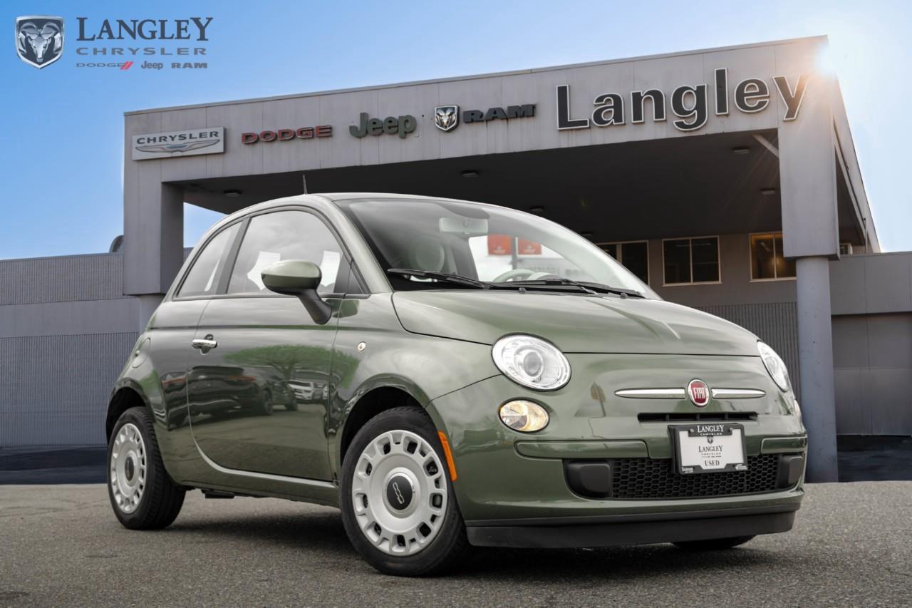 <p><strong>2013 FIAT 500 Pop 2dr HB</strong></p><p>The 2013 FIAT 500 Pop is a stylish, fuel-efficient city car that combines retro Italian design with agile handling for effortless urban driving.</p><p></p><ul><li><p><strong>Engine</strong>: 1.4L MultiAir® I-4 (101 hp, 98 lb-ft torque)</p><p></p></li><li><p><strong>Drivetrain</strong>: Front-Wheel Drive (FWD) with 5-speed manual or 6-speed automatic transmission</p><p></p></li><li><p><strong>Efficiency</strong>: 6.4 L/100 km City / 4.9 L/100 km Highway (Manual)</p><p></p></li><li><p><strong>Max Towing</strong>: Not recommended for towing</p></li><li><p><strong>Technology</strong>: BLUE&ME hands-free communication, AM/FM/CD/MP3 radio, and steering wheel-mounted audio controls</p><p></p></li><li><p><strong>Key Features</strong>: 15-inch steel wheels, power windows/locks, seven standard airbags, and hill start assist</p><p></p></li></ul><p>Come book a test drive at Langley Chrysler, conveniently located in Langley, British Columbia.</p><p></p>

<p>*All prices plus applicable taxes, applicable environmental recovery charges, documentation of $599 and full tank of fuel surcharge of $76 if a full tank is chosen. <br />Other protection items available that are not included in the above price:<br />Tire & Rim Protection and Key fob insurance starting from $599<br />Service contracts (extended warranties) for coverage up to 7 years and 200,000 kms starting from $599<br />Custom vehicle accessory packages, mudflaps and deflectors, tire and rim packages, lift kits, exhaust kits and tonneau covers, canopies and much more that can be added to your payment at time of purchase<br />Undercoating, rust modules, and full protection packages starting from $199<br />Financing Fee of $500 when applicable<br />Flexible life, disability and critical illness insurances to protect portions of or the entire length of vehicle loan</p>