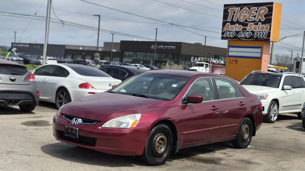 Used 2004 Honda Accord EX-L, SEDAN, LEATHER, 4 CYL, ONLY 134KMS, CERT for sale in London, ON