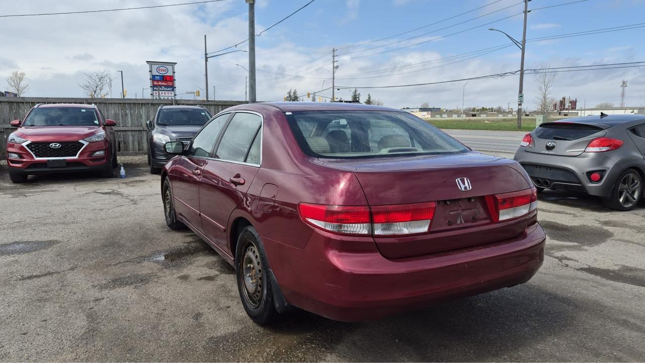 2004 Honda Accord EX-L, SEDAN, LEATHER, 4 CYL, ONLY 134KMS, CERT Photo2
